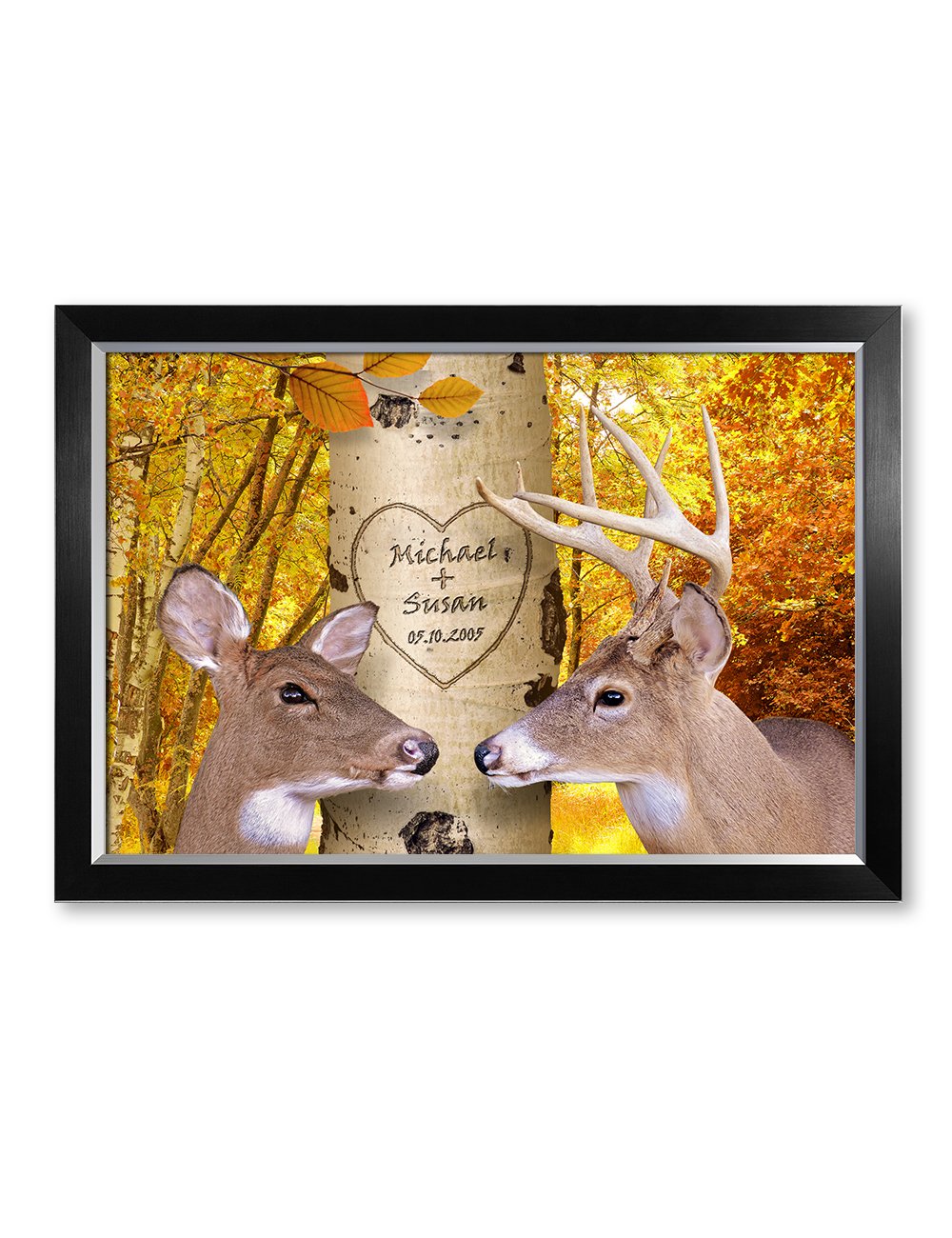 Ipic - Oh My Dear, Personalized Artwork With Names And Date On, Customized Gift For Anniversary,Wedding,Birthday And Holidays. P