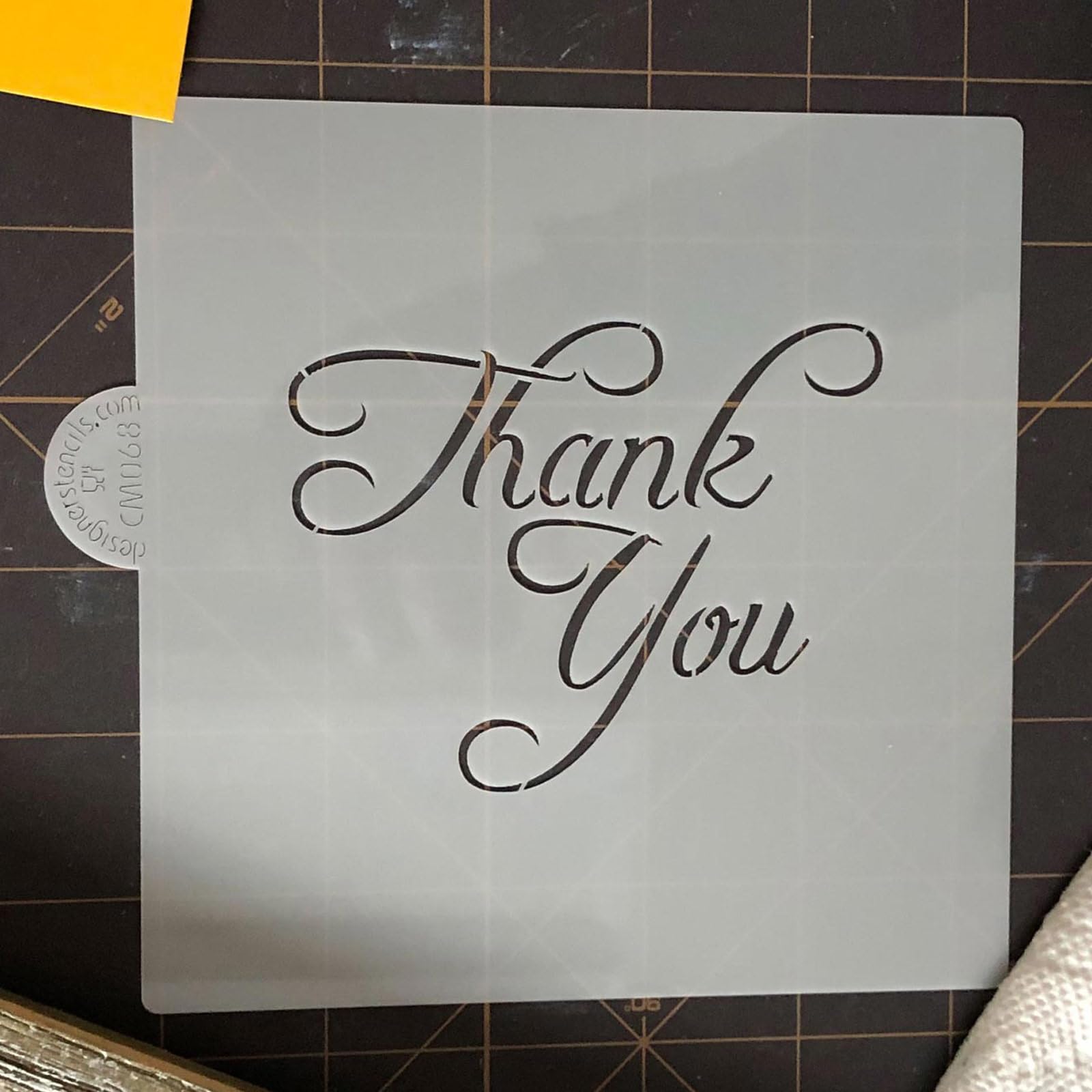 Thank You Cookie And Craft Stencil By Designer Stencils