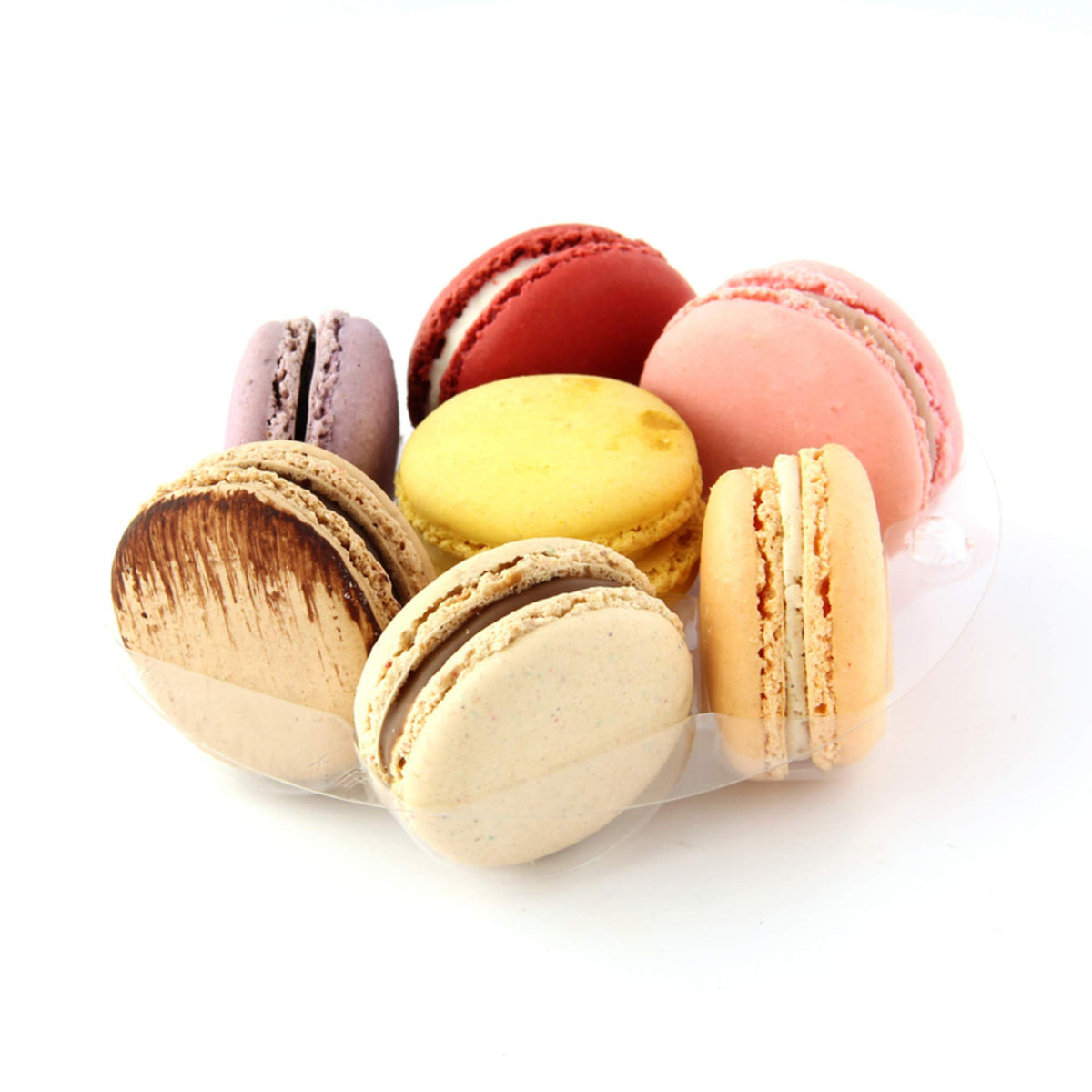 Packnwood-Pk210Macyns7Rd-Macarons Cookies-Macaron Storage Case-Small Round Plastic Case-Cookie Boxes Bulk - Round Macaron Insert