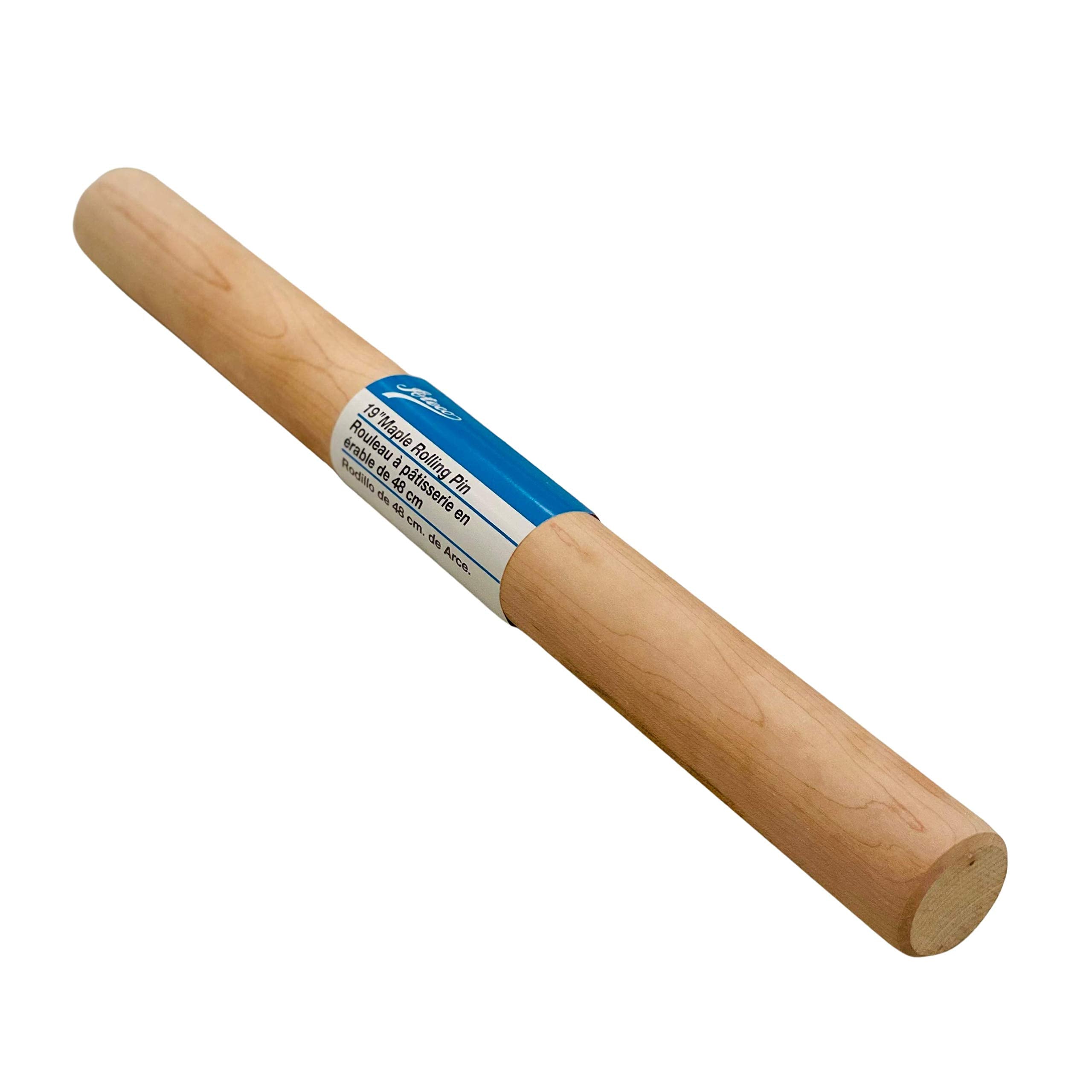 Ateco Solid Maple Wood Dowel Rolling Pin  19-Inches