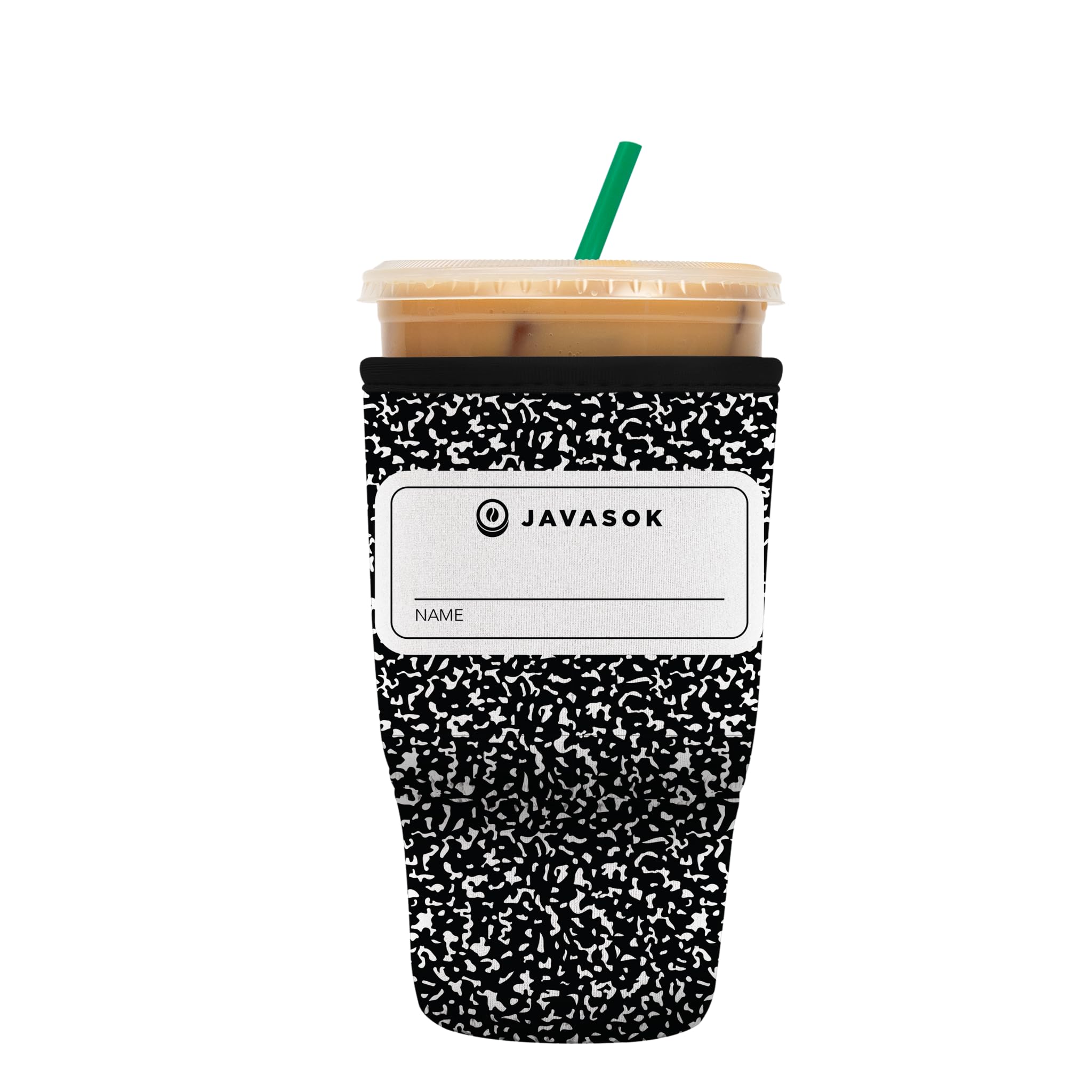 Sok It Java Sok Iced Coffee & Cold Soda Insulated Neoprene Cup Sleeve (Compose Yourself, Large: 30-32Oz)