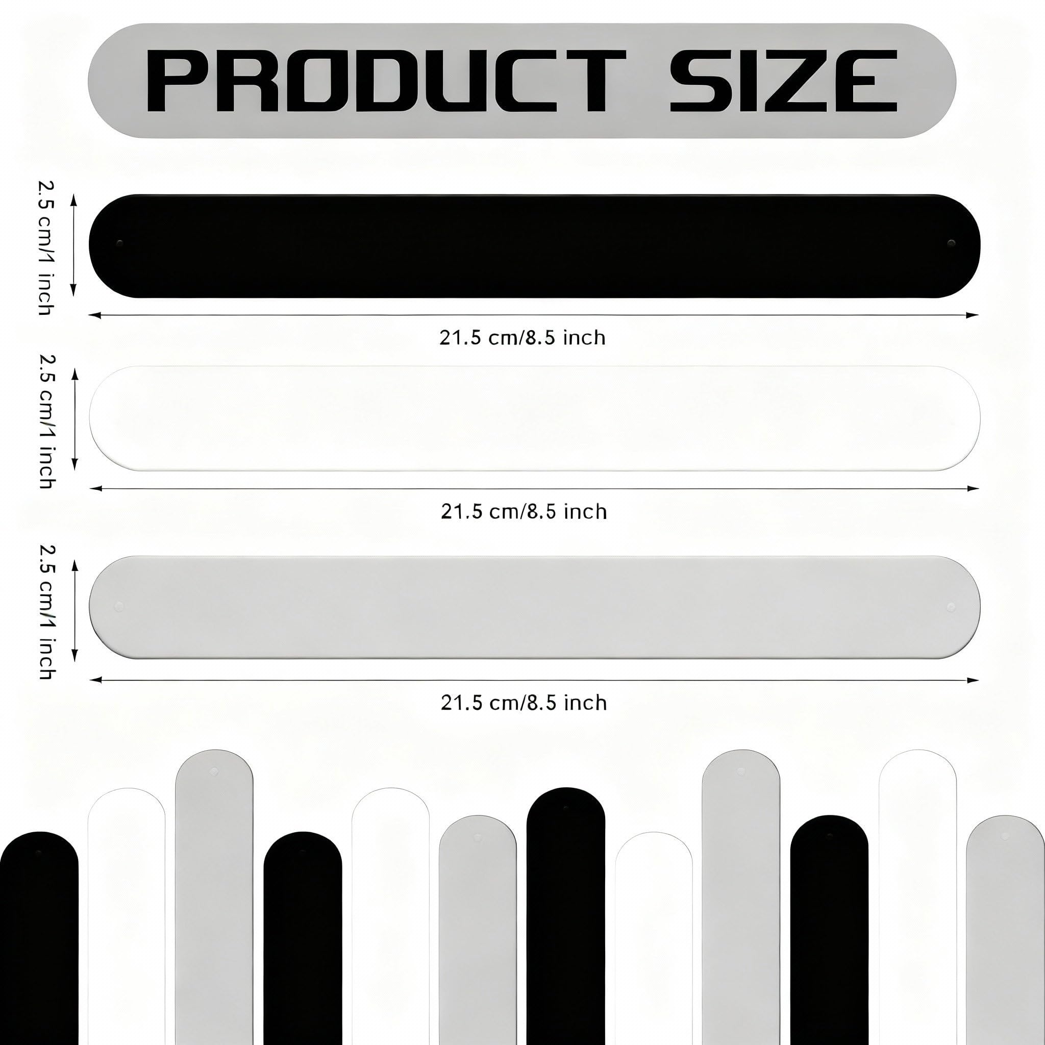 Charniol 12 Pieces Wrapping Paper Roll Holder Holiday Flip Wraps Silicone Covered Metal Strips Flip 1 x 9 Inch Stabilizer Slap B