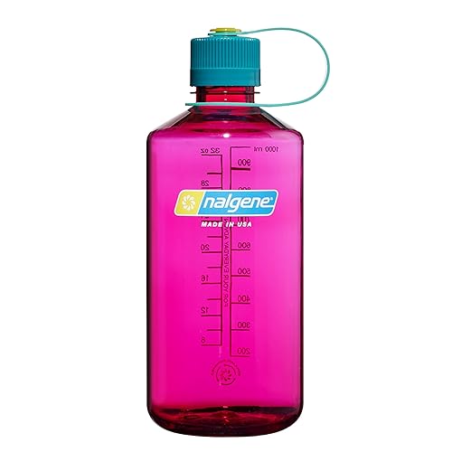 Nalgene Sustain Tritan BPA-Free Water Bottle Made with Material Derived from 50% Plastic Waste  32 OZ  Narrow Mouth  Eggplant