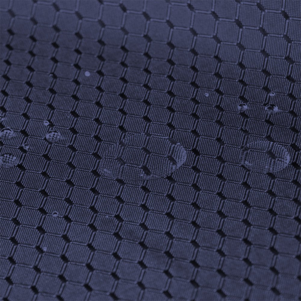 Tektrum Heavy Duty 70 Inch Round Elegant Waffle Weave Check Jacquard Tablecloth Table Cover - Waterproof/Stain Resistant/Spill P