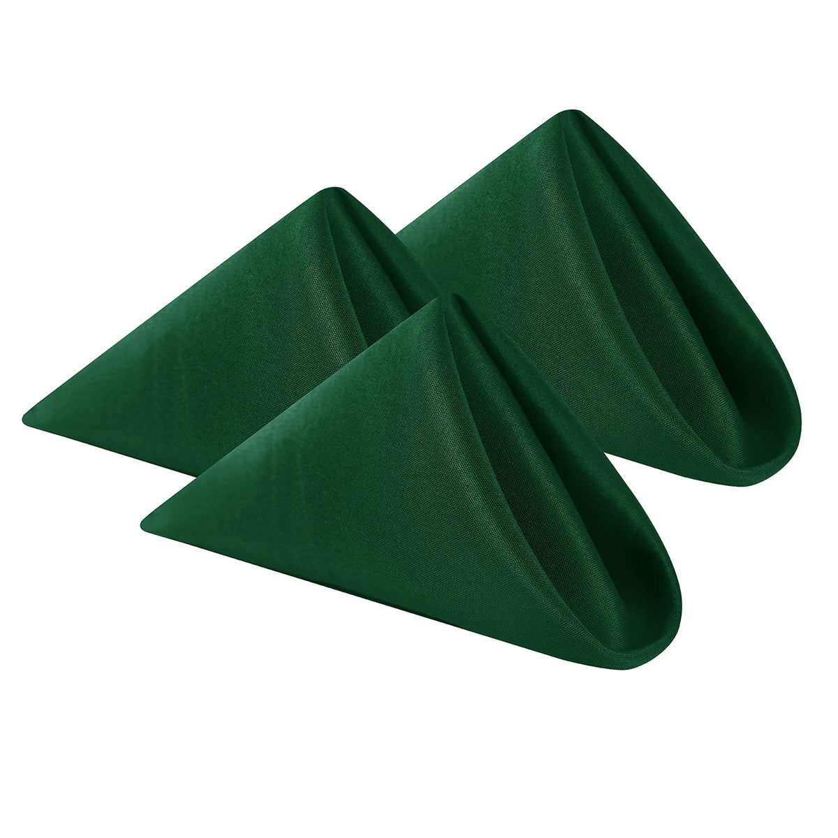 Cloth Napkins 17X17 Inch Washable Polyester Dinner Napkins Soft Table Napkins For Wedding Party Dining Banquet(Hunter,50Pcs)