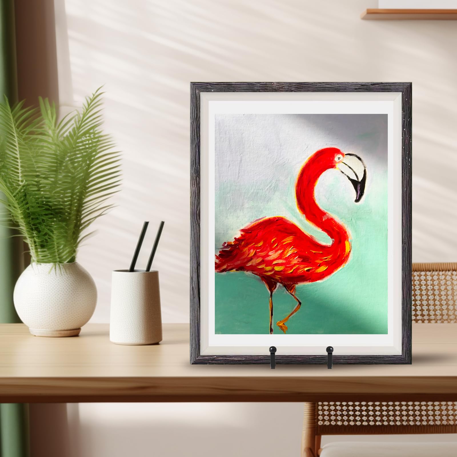 Large Plate Holder Display Stand - 12 inch Super Tall Big Plate Stands for Heavy Duty Display - Metal Picture Frame Stand - Tabl