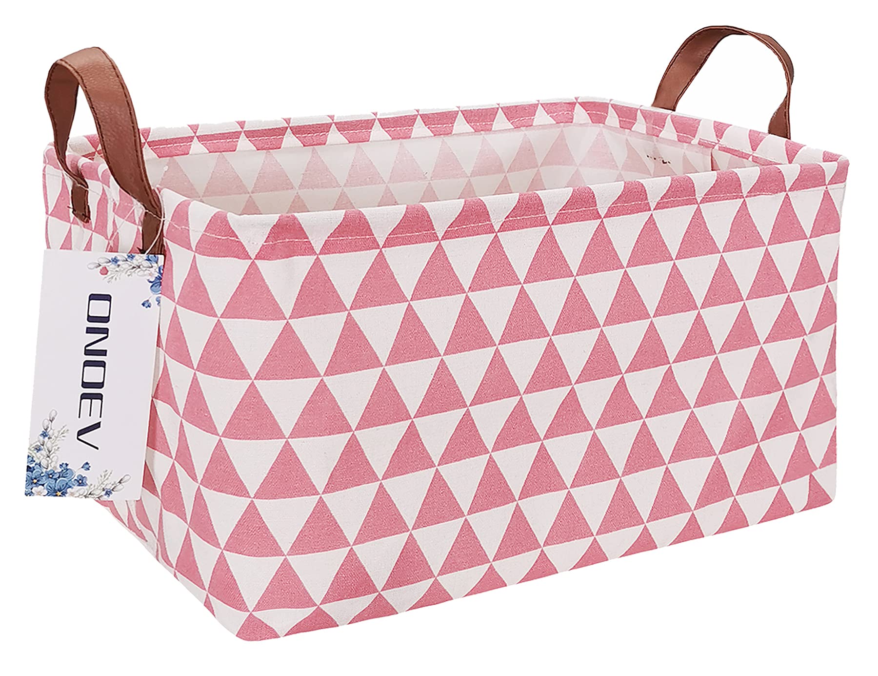 Onoev Rectangular Fabric Storage Box, Decorative Basket And Finishing Basket With Handle Are Used For The Storage Of Clothes, Bo