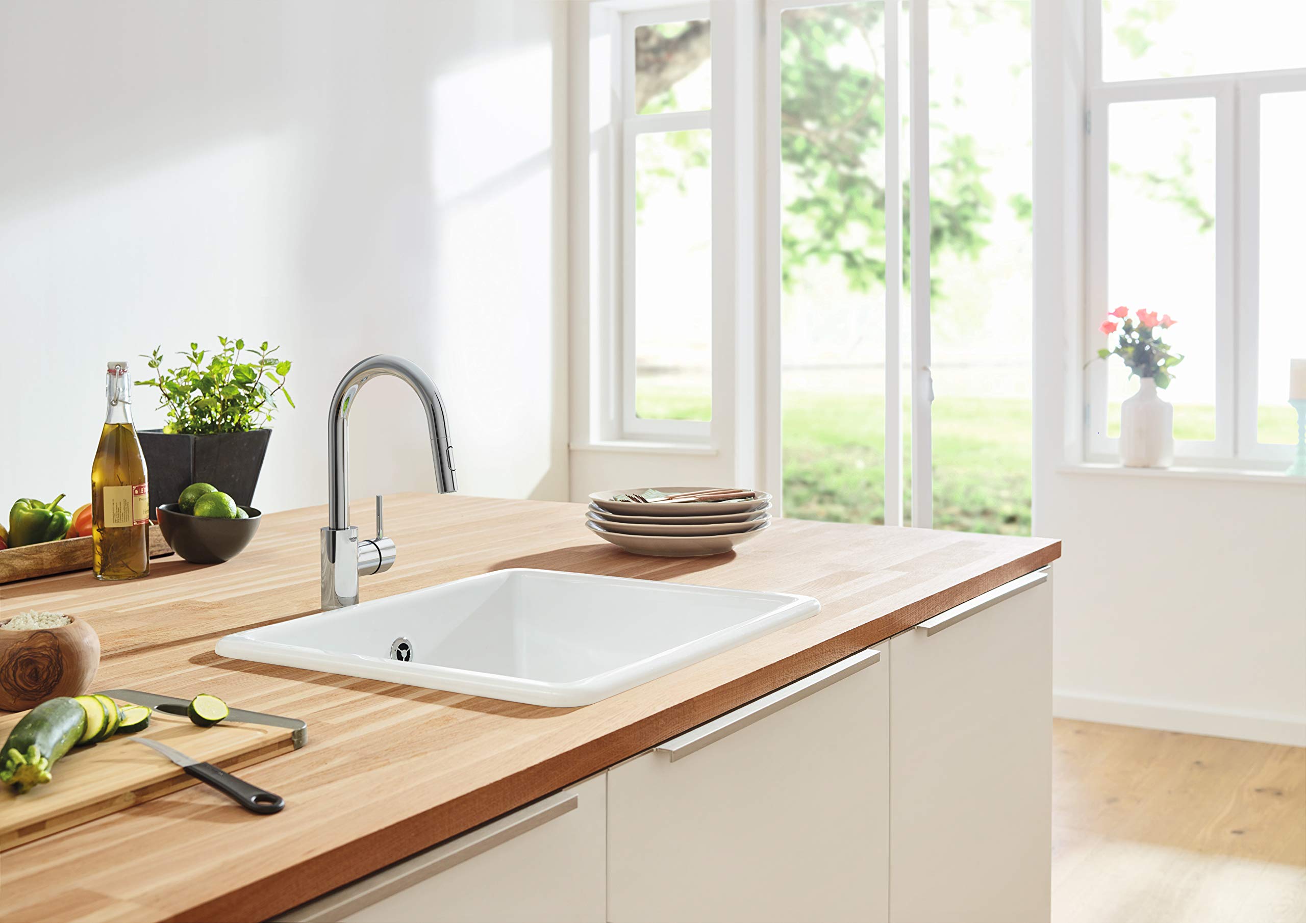 Grohe 32665003 Concetto Pull-Down Kitchen Faucet With Sprayer Chrome