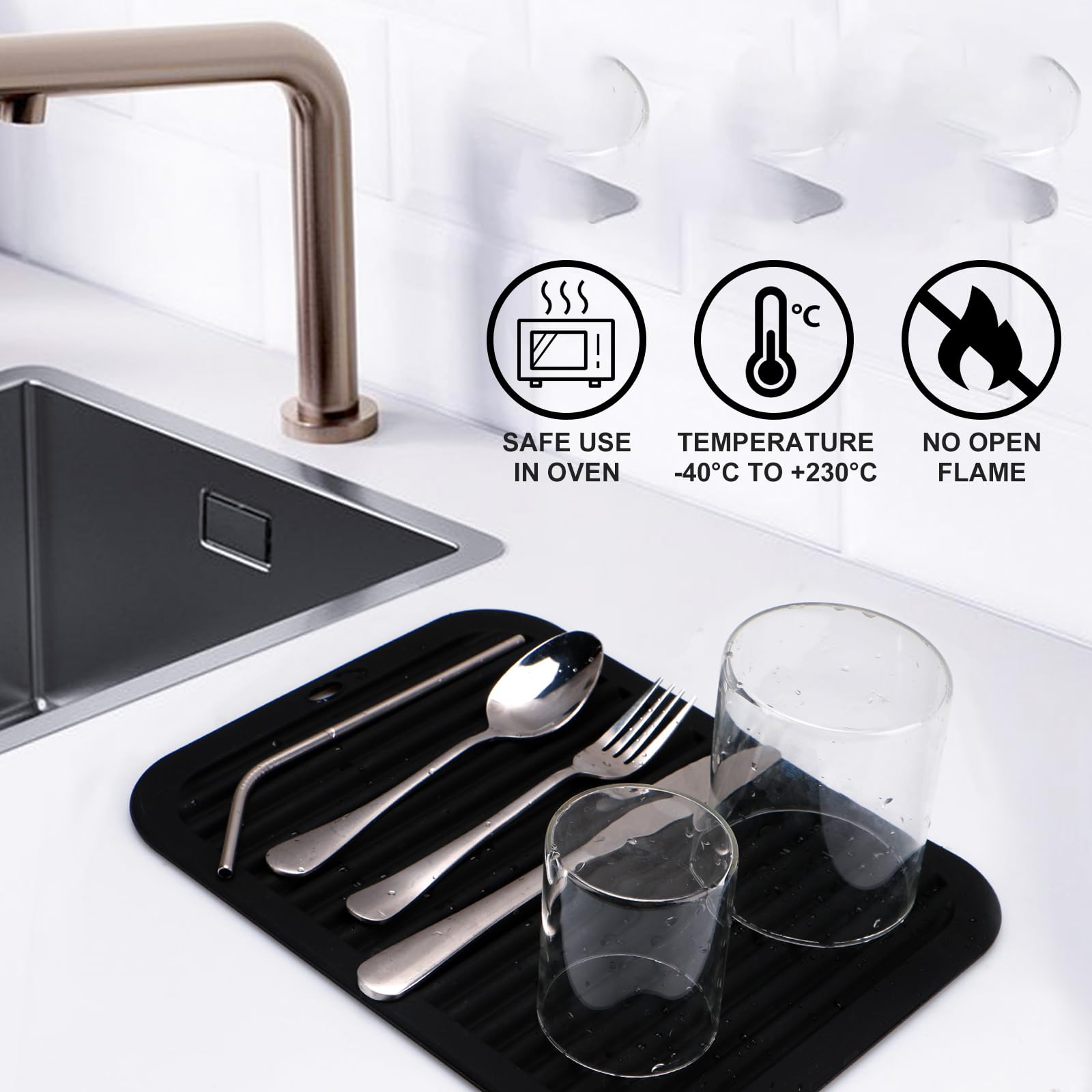 9''X12'' Silicone Trivets Mats, Heat Resistant Mats For Countertop, Silicone Pot Holders For Hot Pots And Pans, Large Trivets, M