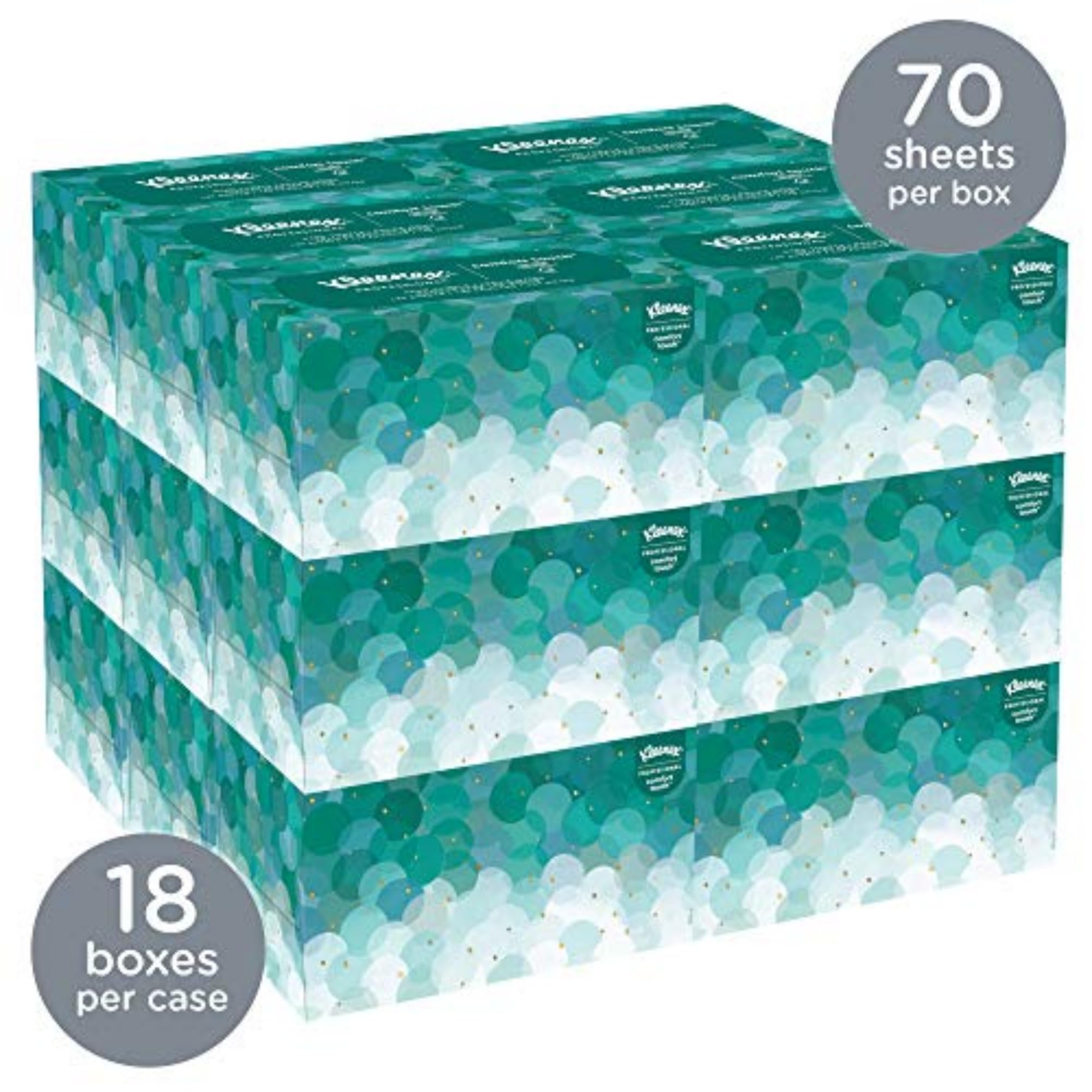 Kleenex Hand Towels (11268), Ultra Soft And Absorbent, Pop-Up Box, 18 Boxes / Case, 70 Paper Hand Towels / Box, 1,260 Sheets / C