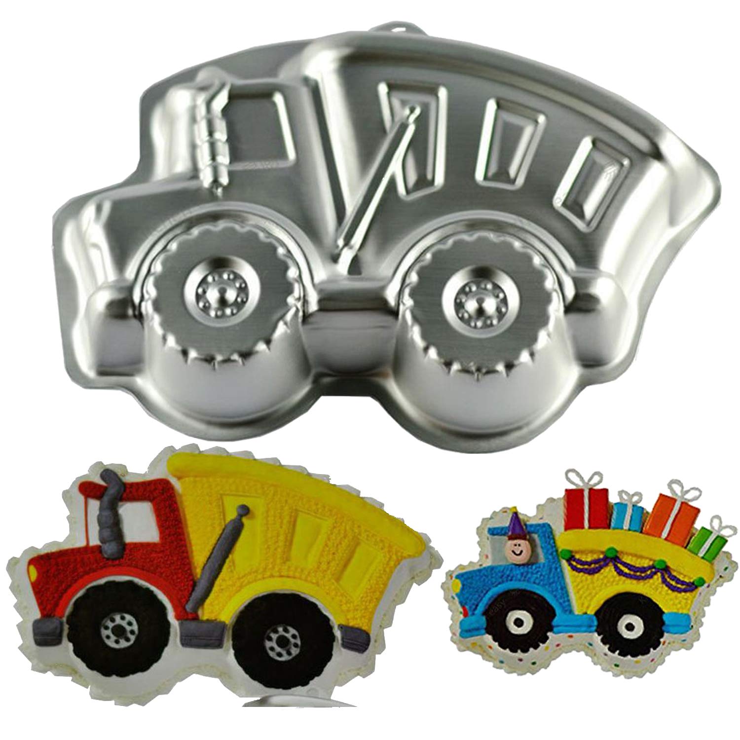 Cartoon Train Cake Pan, Kids 3D Birthday Cake Pan, Aluminum Alloy Cake Molds Nonstick Baking Tools