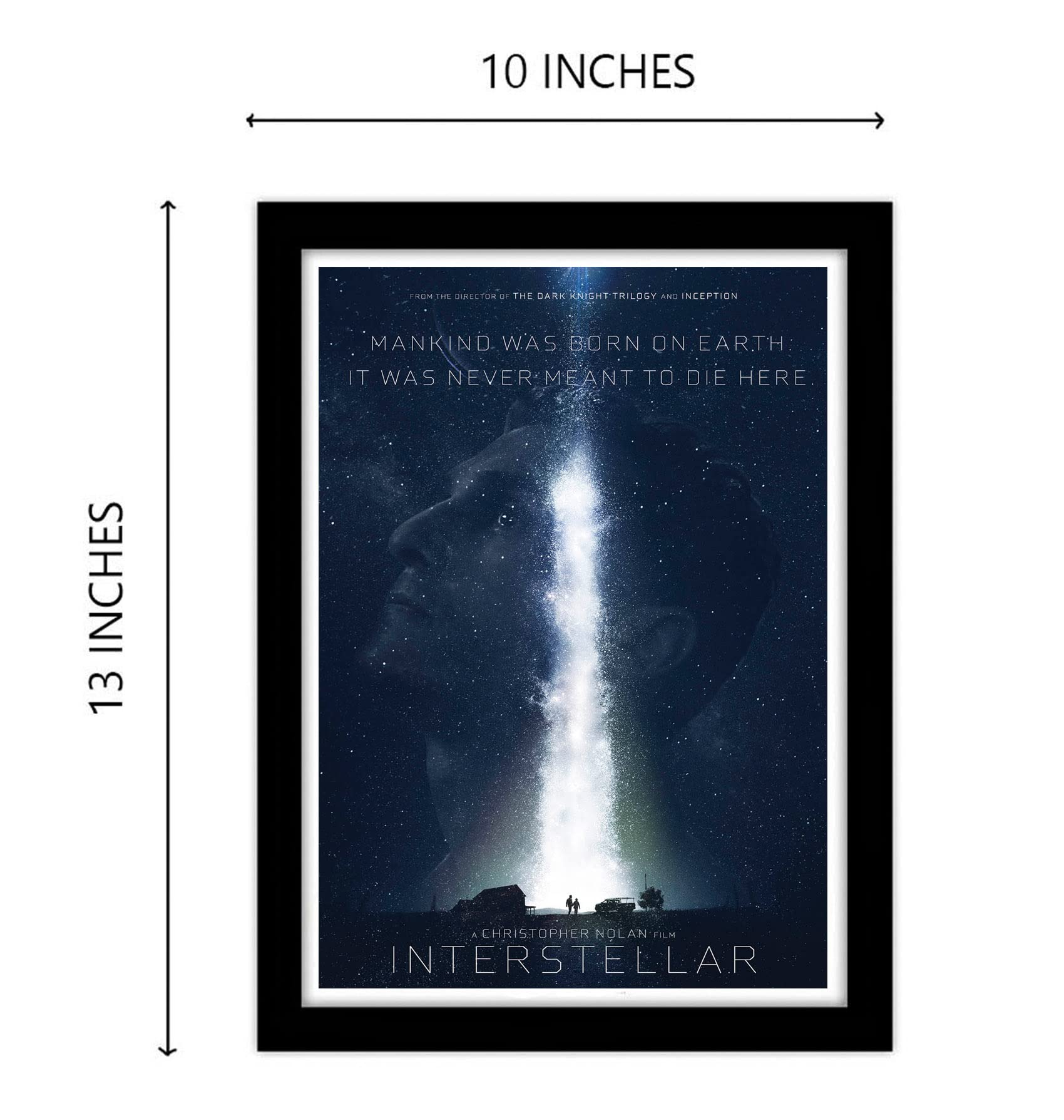 Good Hope , Plexiglass Hollywood Poster Frame Interstellar Movie Framed Poster,Multicolour 10 Inch X 13 Inch