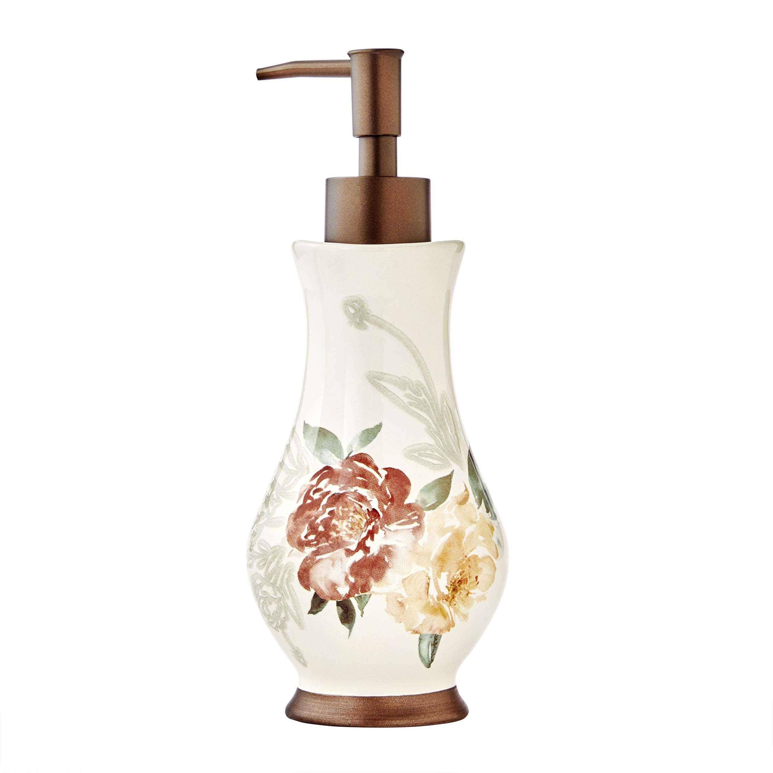 Skl Home Holland Floral Soap Dispenser, Natural