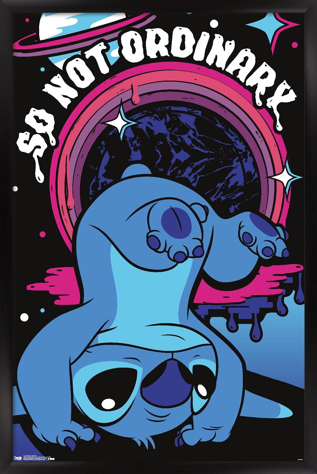 Trends International Disney Lilo And Stitch - Ordinary Wall Poster, 14.725'' X 22.375'', Black Framed Version