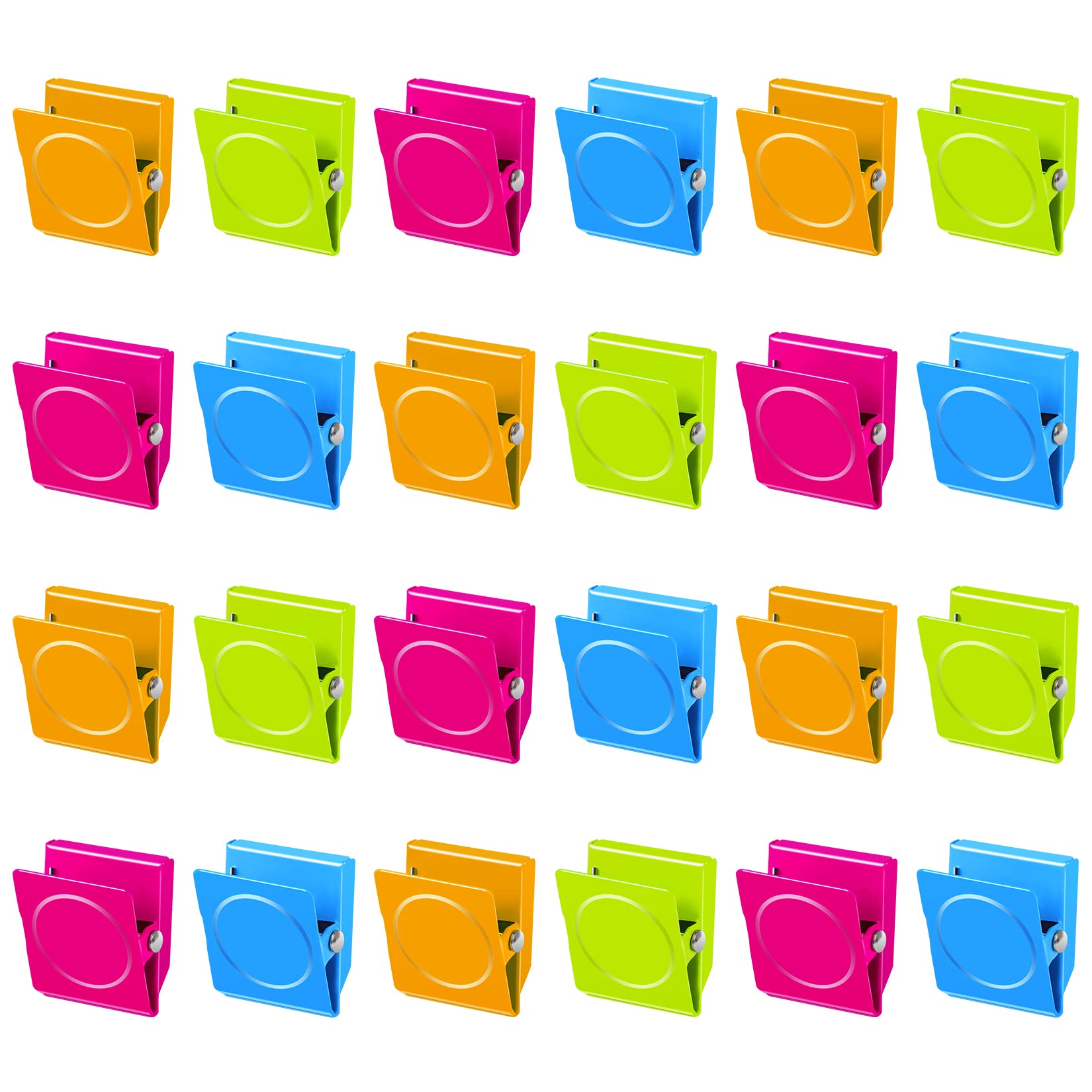 Magnetic Clips Heavy Duty, Magnets Clip, Fridge Magnet Clips, Strong Fridge Magnets, Clips Magnets For Fridge, Whiteboard-24Pack