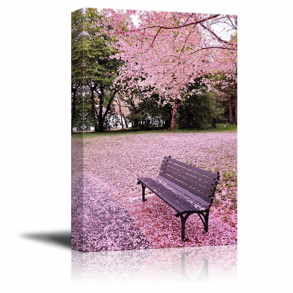 Canvas Prints Wall Art - Beautiful Scenery/Landscape Of Cherry Blossom In Spring | Modern Wall Decor/Home Art Stretched Gallery
