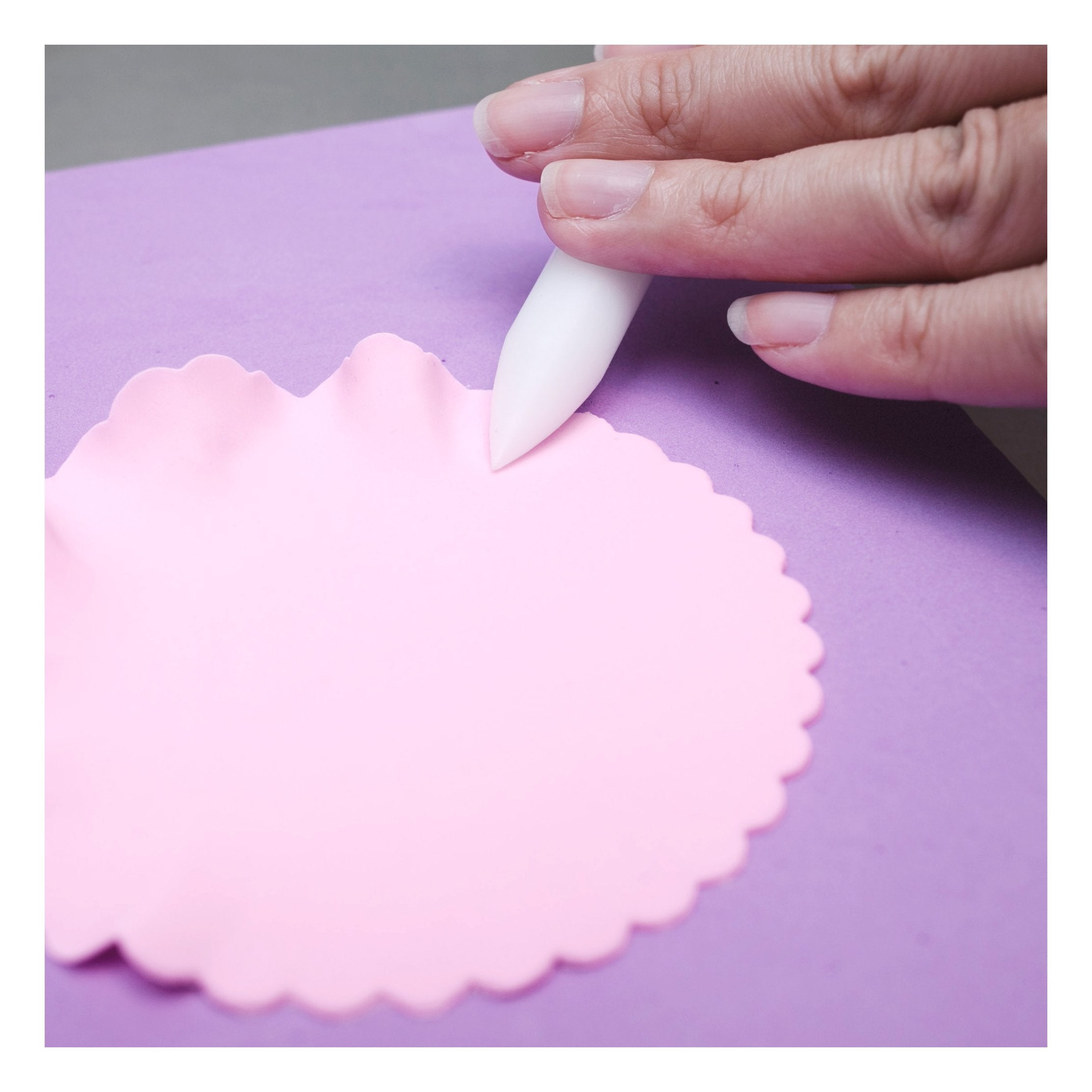 Lacupella Gumpaste Fondant Decorating Tool Frilling Ruffles Pin Set Pack Of 6 - Veiner Friller Scallop Sugarcraft Modelling