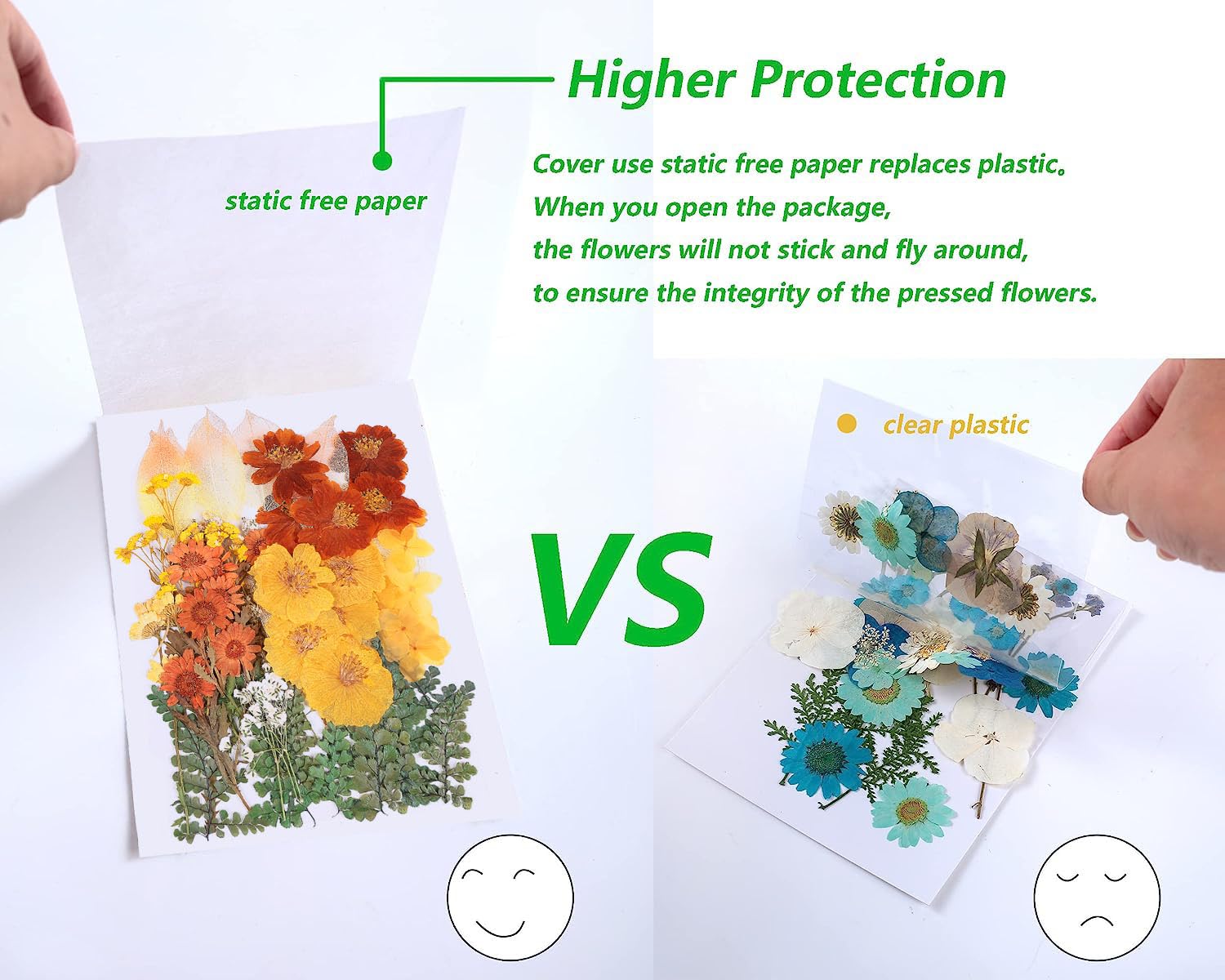 100 Pcs Real Dried Pressed Flowers Leaves Natural Plant Herbarium For Diy Resin Mold Jewelry Making Craft (20 Styles)-Fall Yello