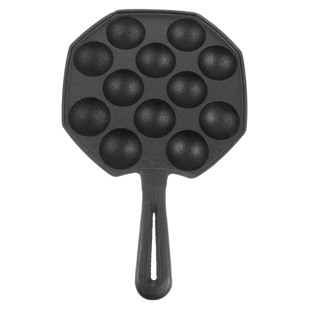 Hemoton Pans Grill Pan 19 Holes Baking Tray Cast Iron Nonstick Cooking Plate Pancakes Plate Octopus Balls Baking Maker For Quail