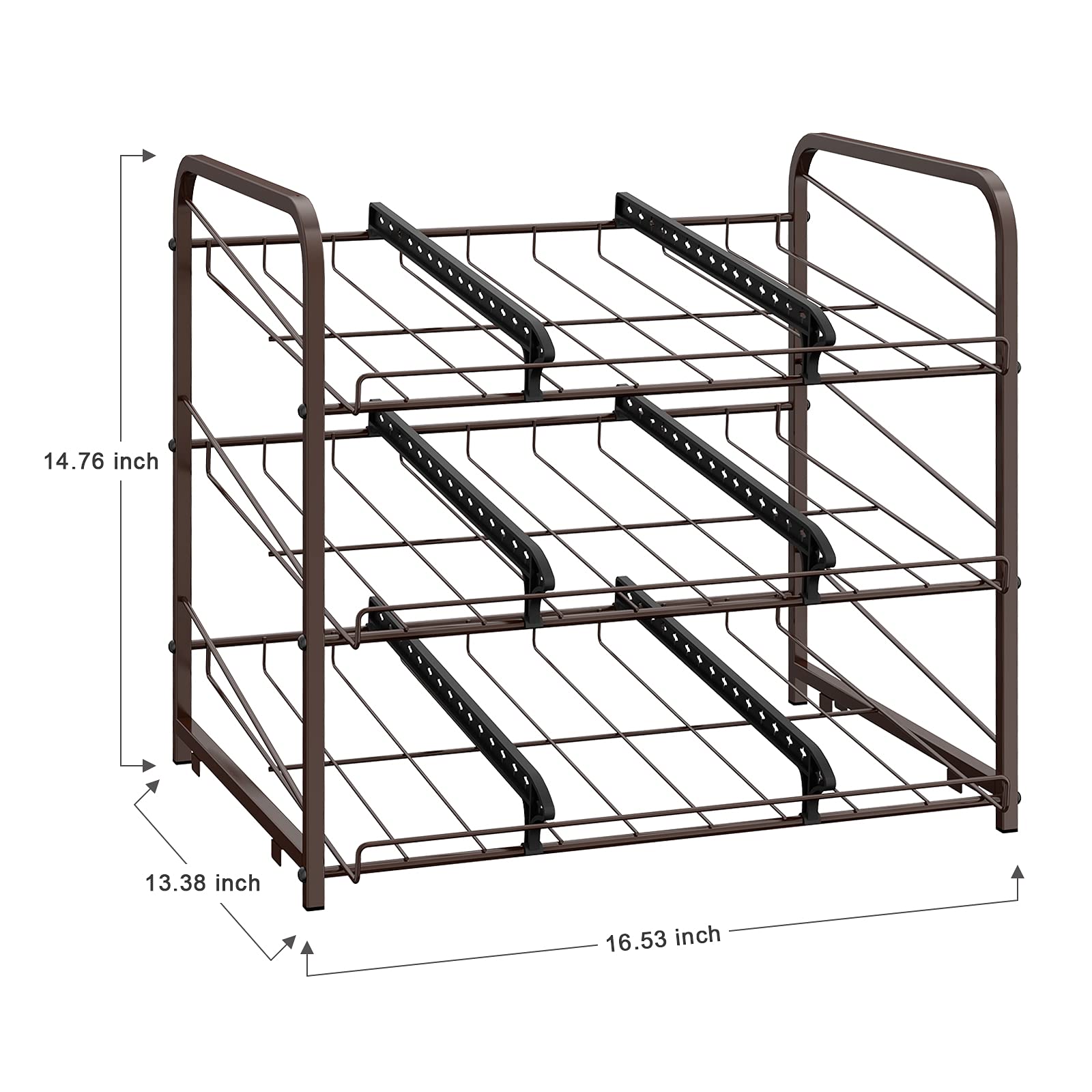 Vrisa Can Organizer Stackable Can Dispenser For Food Storage Can Rack Organizer For Pantry Cabinet Countertop Holds Up To 72 Can