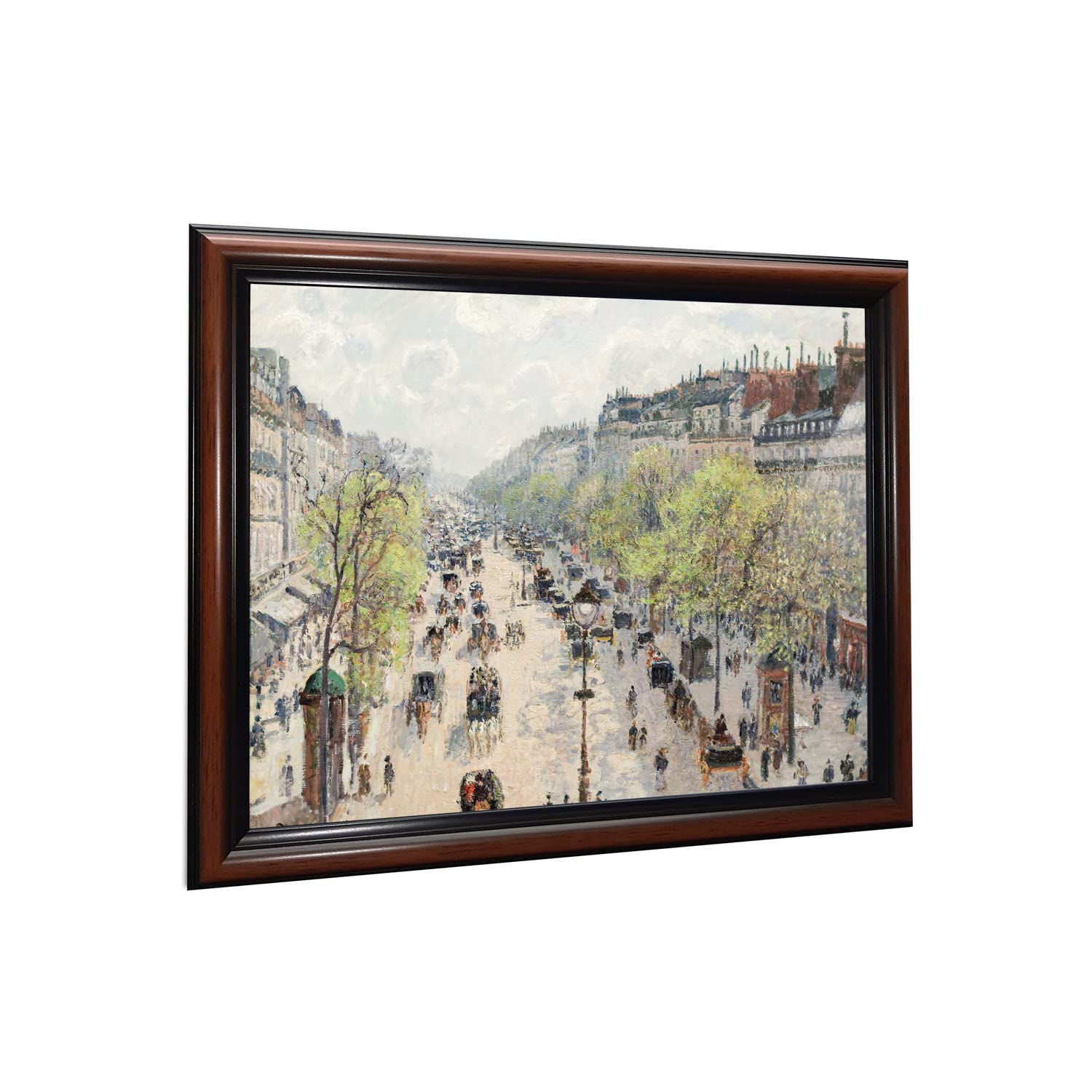 Crossroads Home Dcor The Boulevard Montmartre Spring By Camille Pissaro, Modern Urban Wall Art, 11X14 2411W