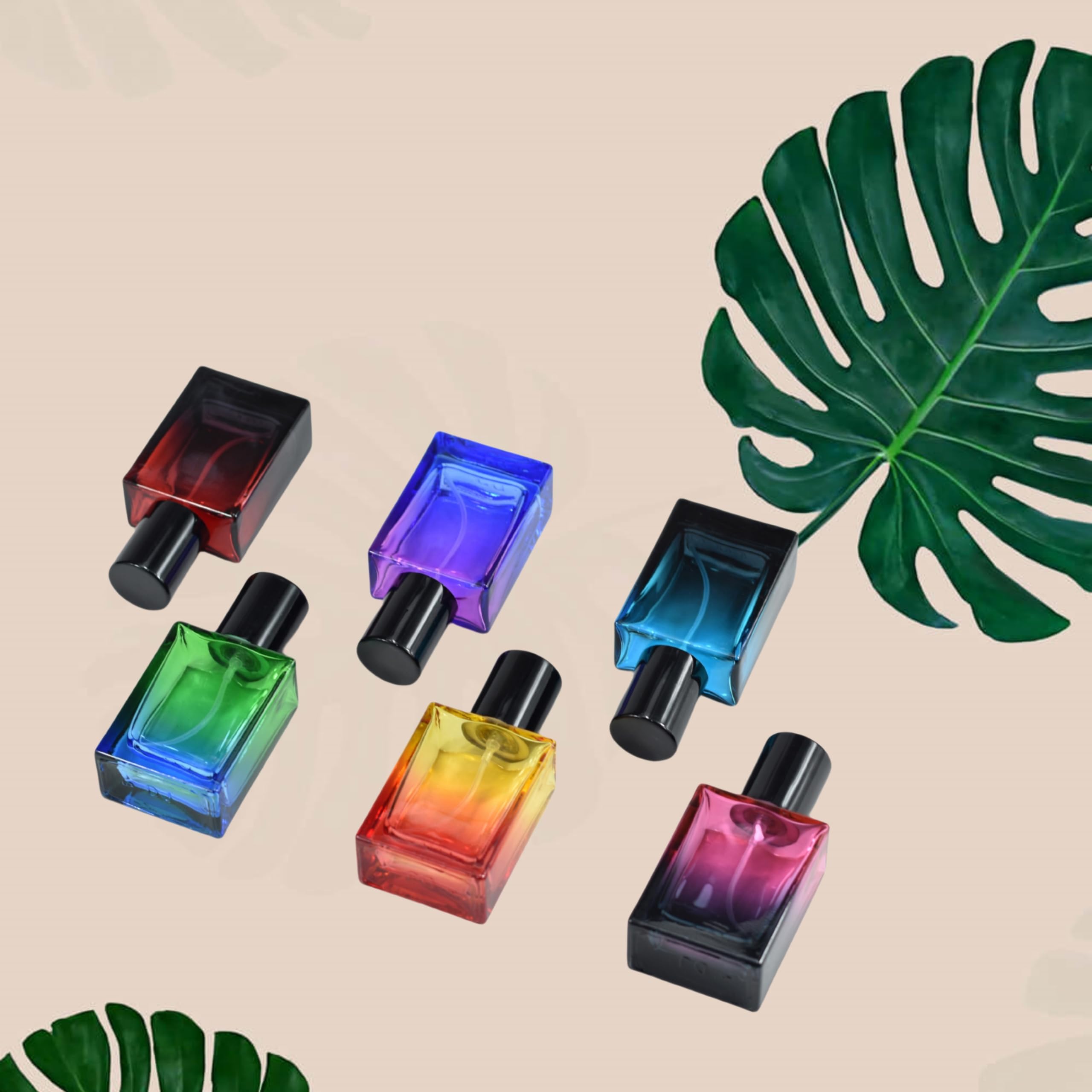 Gyaxiang 2 Pcs 30Ml Glass Atomizer, Refillable Empty Perfume Spray Bottles For Travel, Portable Perfume Bottle Fine Mist Sprayer