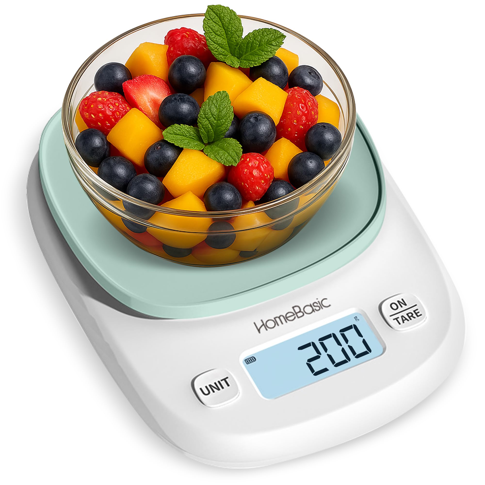 Homebasic Digital Kitchen Weighing Scale 5Kg, High-Precision1G Accuracy | Lcd Display, Tare Function, Multi-Units (G, Oz, Lb, Ml