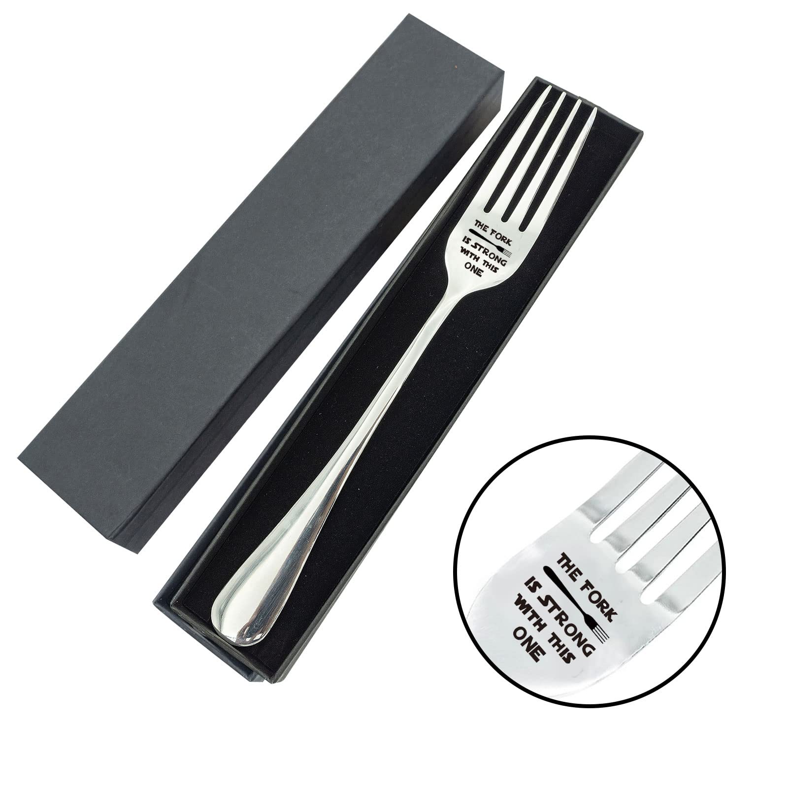 Vickhu The Fork Is Strong With This One Laser Engraved Fork Gift For Starwars Fans,Mothers Day/Fathers Day/Valentines Day Gifts