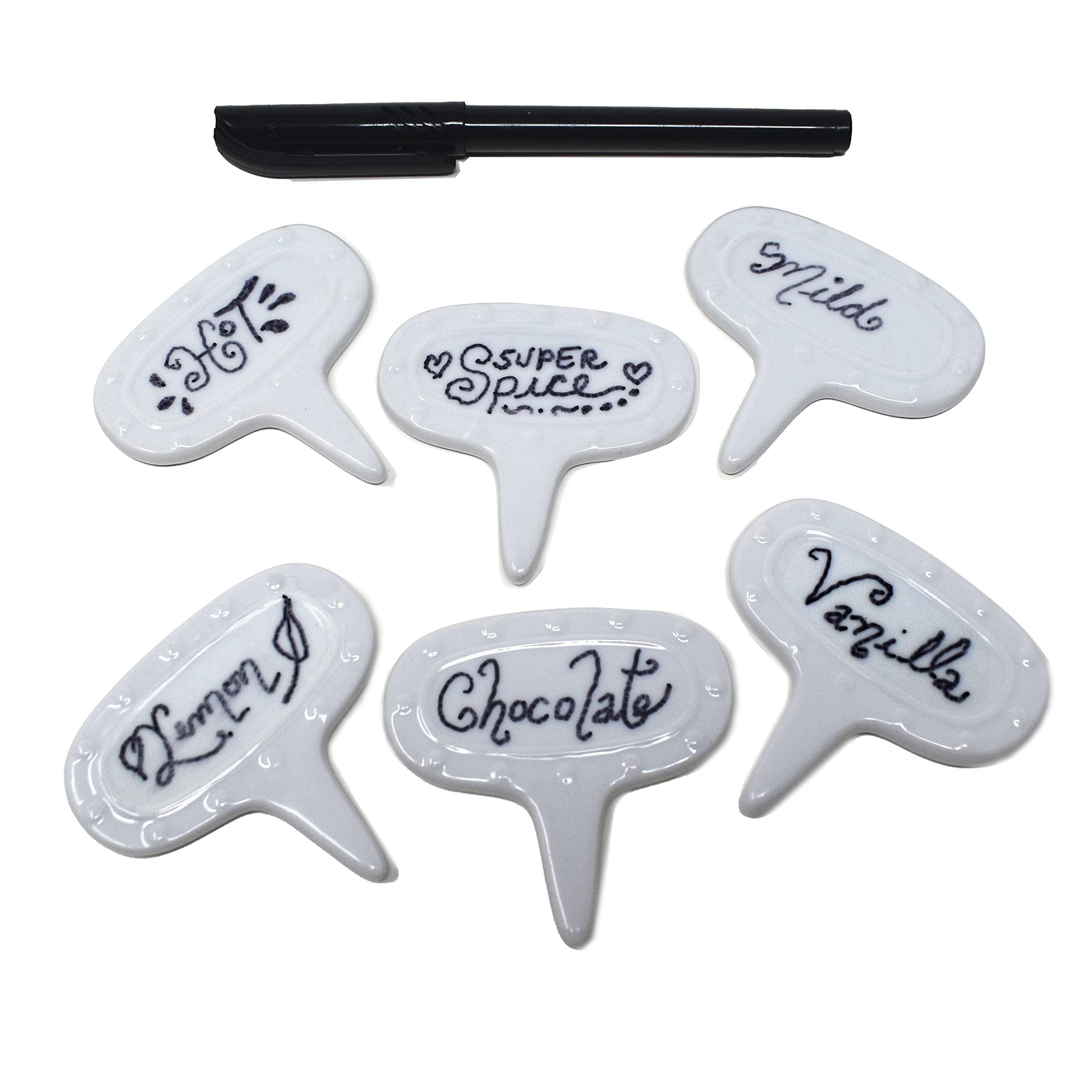 Norpro 347 Cheese Marker Set With Pen, 7-Piece,White
