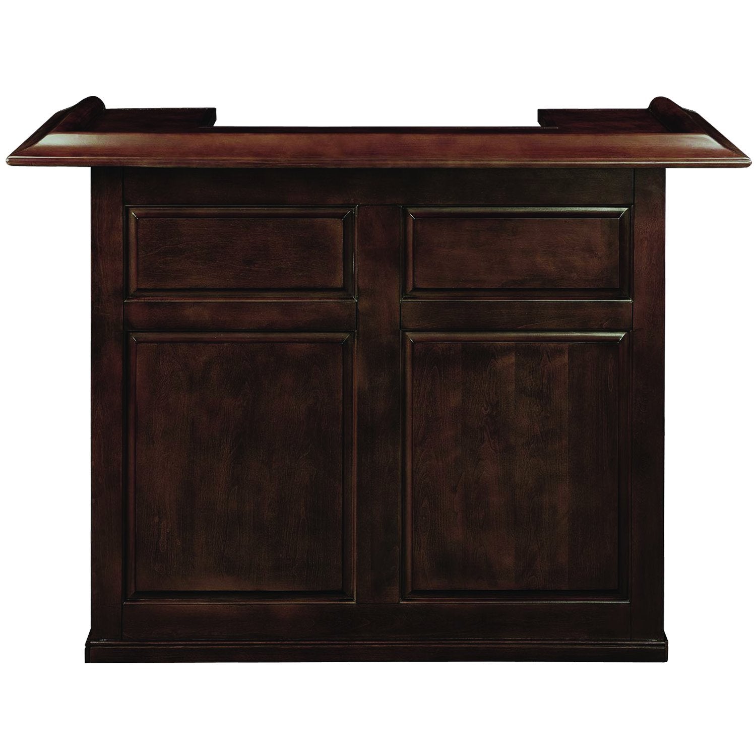 Ram Game Room Dry Bar With Mini Fridge Pocket, 60'', Cappuccino