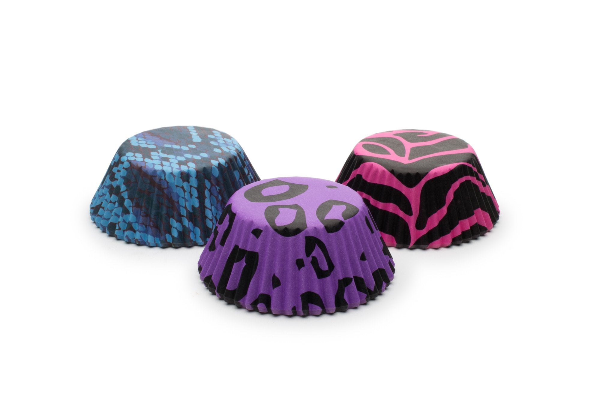 Fox Run Funky Animal Prints Bake Cup Set, 3 X 3 X 1.25 Inches, Multicolored