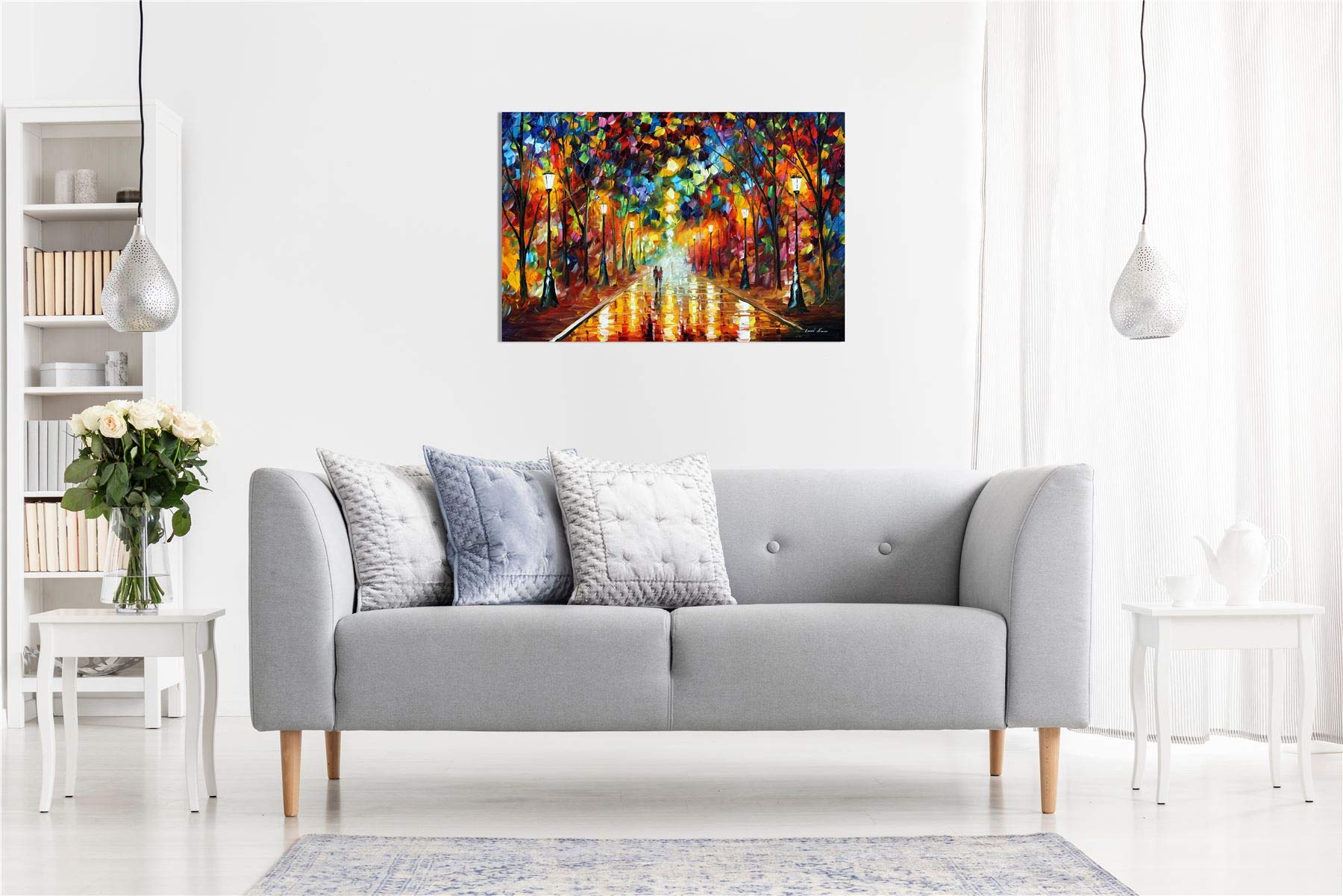 Farewell To Anger By Leonid Afremov Canvas Wall Art Picture Print For Home Decor (18X12)