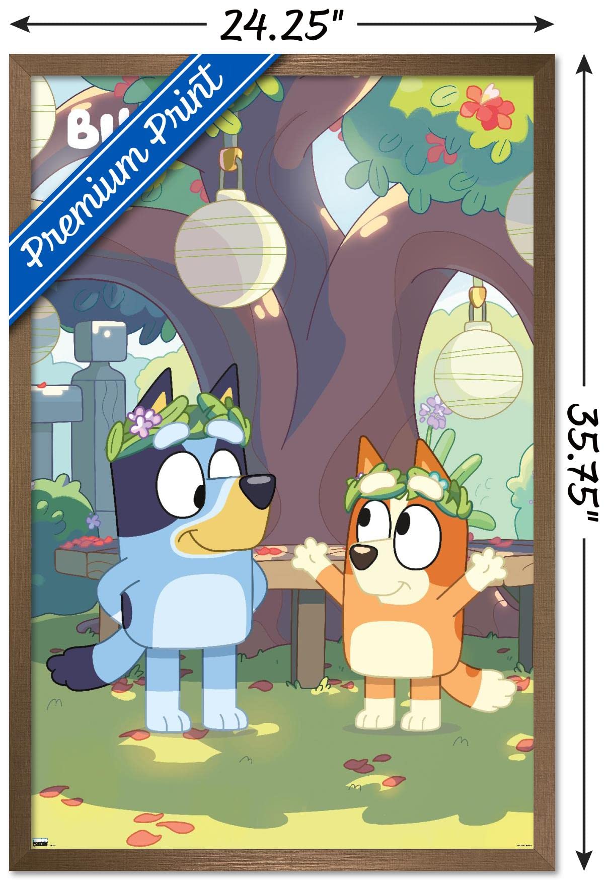 Trends International Bluey - Duo Wall Poster, 22.37'' X 34.00'', Bronze Framed Version