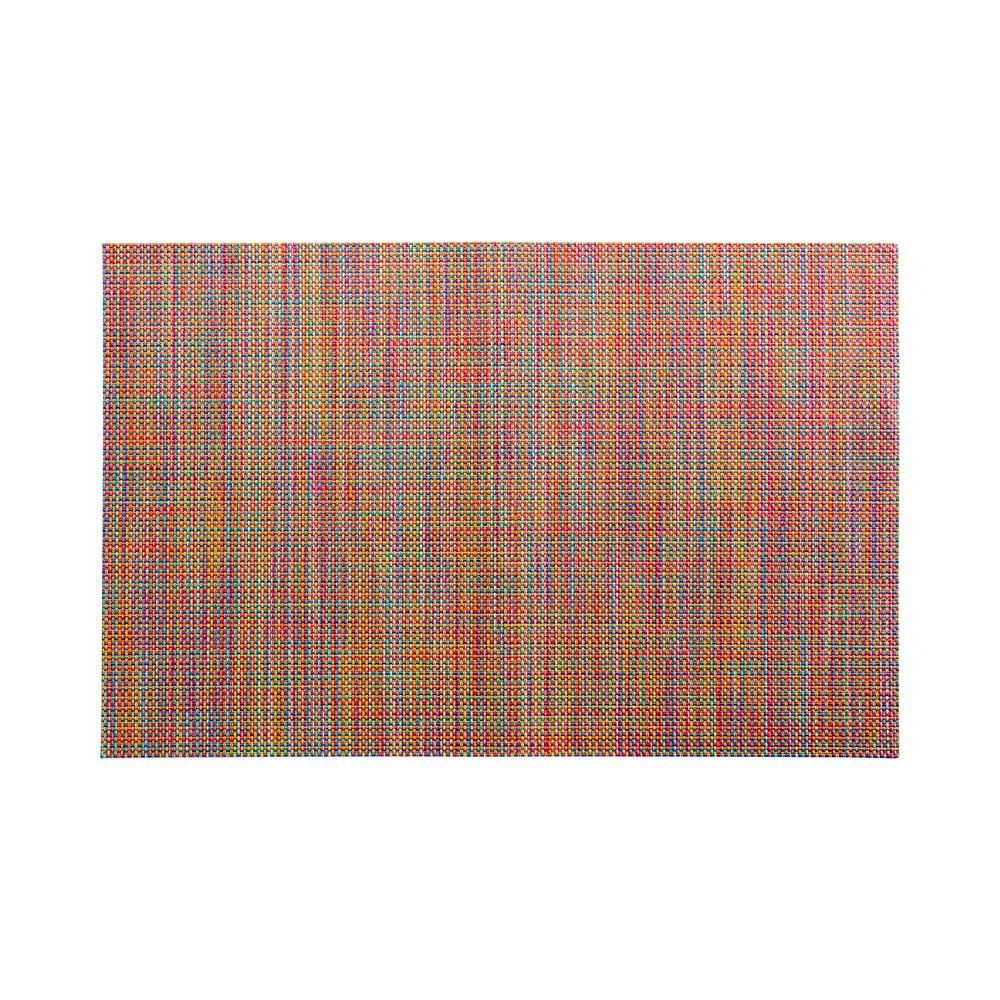Restaurantware Carmel Mesh 16 X 12 Inch Table Placemats Set Of 6 Woven Washable Placemats - Heat Tolerant No Stain Kaleidoscope