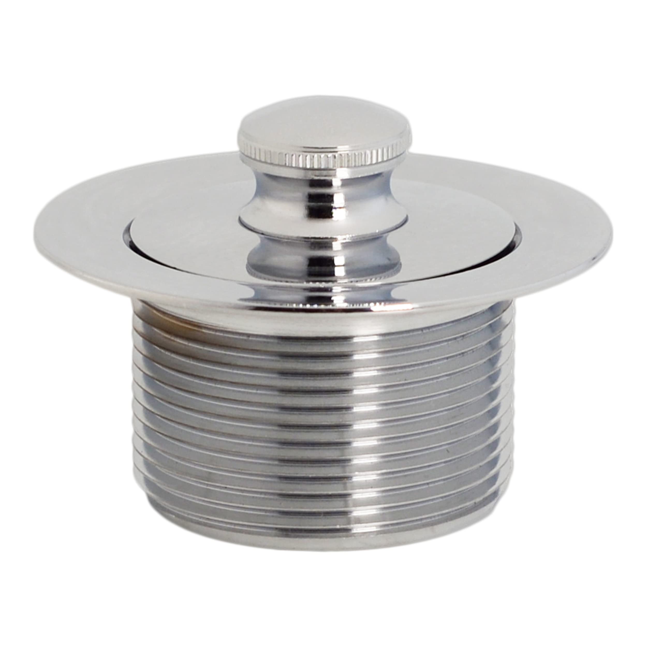 Westbrass 1-1/2'' Npsm (1-7/8''-11.5 Unc-2A) Coarse Thread Twist & Close Bath Drain Plug, Chrome, 79438Cp-Z