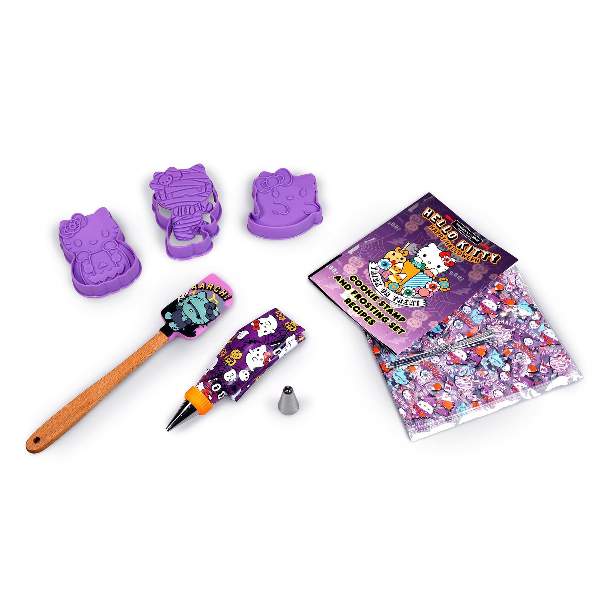 Sanrio Hello Kitty Halloween 50-Piece Cookie Stamp And Frosting Set