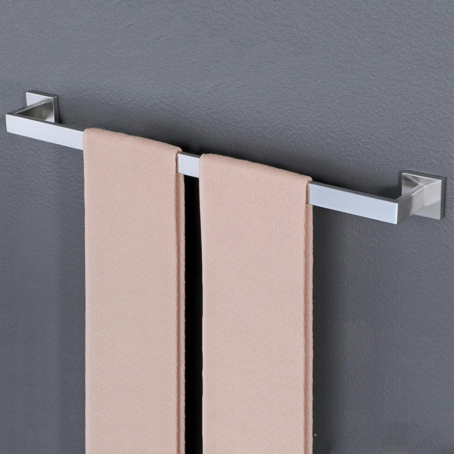 28 Inch Towel Bar 2 Pack For Bathrooms 12/16/24/28/32/36 Inch Stainless Steel 304 Brush Nickel Towel Holder Modern Square Towel