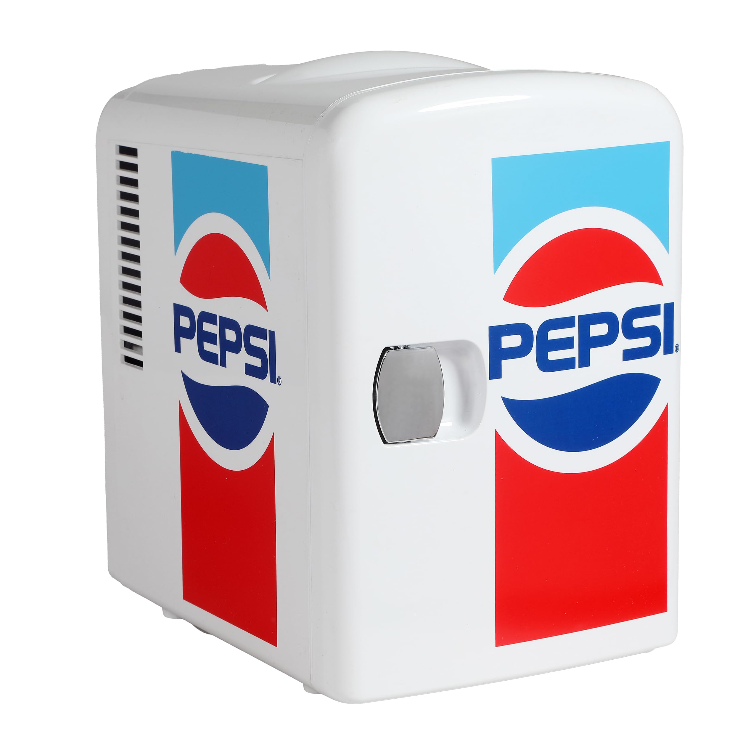 Curtis Mis138Pep Pepsi Retro Logo, Mini Portable Compact Personal Fridge Cooler, 4 Liter Capacity Chills Six 12 Oz Cans, 100% Fr