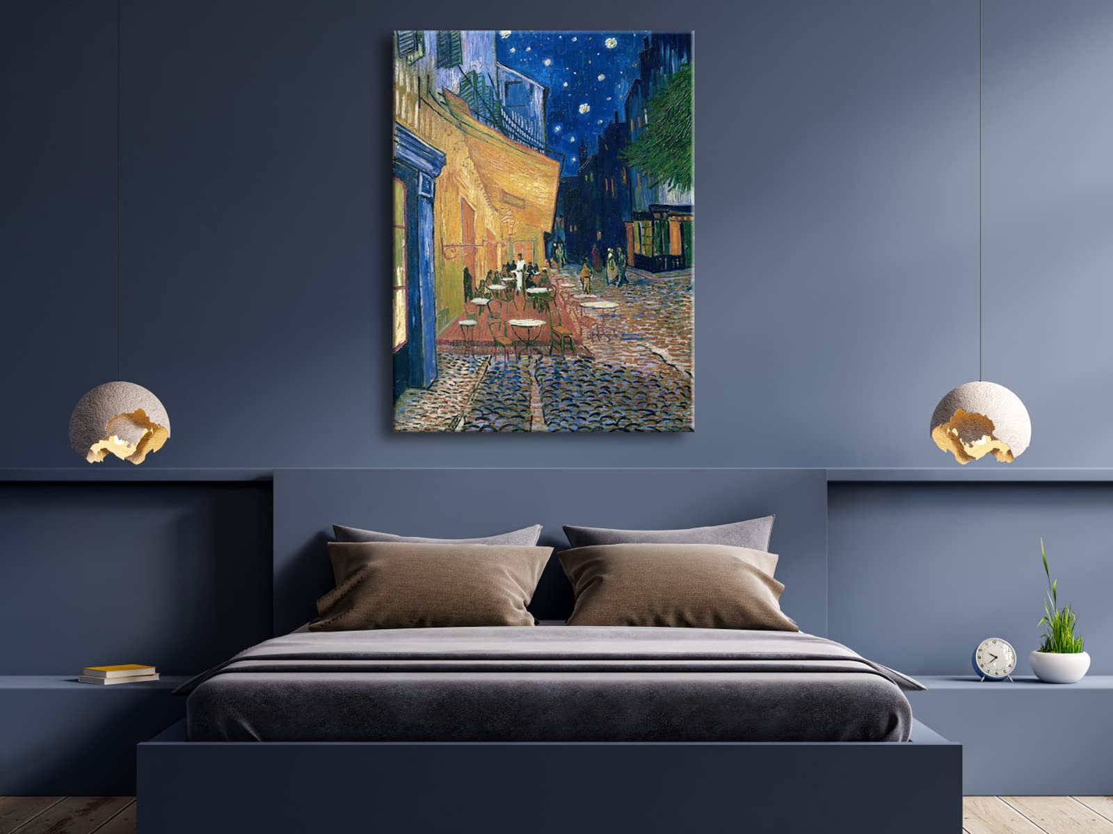 Wieco Art Large Wall Art Canvas Prints Of Cafe Terrace At Night Canvas Prints Wall Art By Van Gogh Paintings Reproduction Abstra