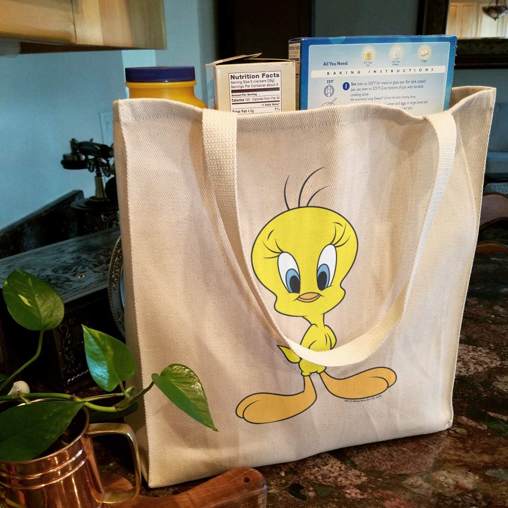 Graphics & More Looney Tunes Tweety Bird Grocery Travel Reusable Tote Bag
