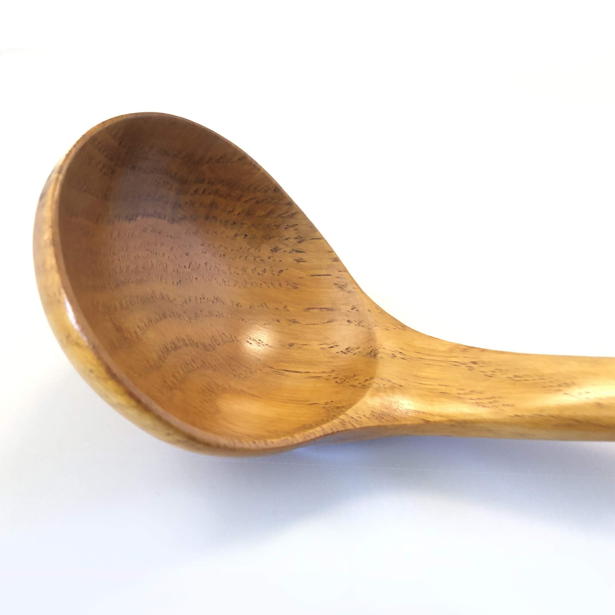Jb Home Collection, Large Wooden Kitchen Cooking Soup Gravy Porridge Serving Ladle Spoon Utensil Eco Friendly (10.5X3.5 Inch, 1)