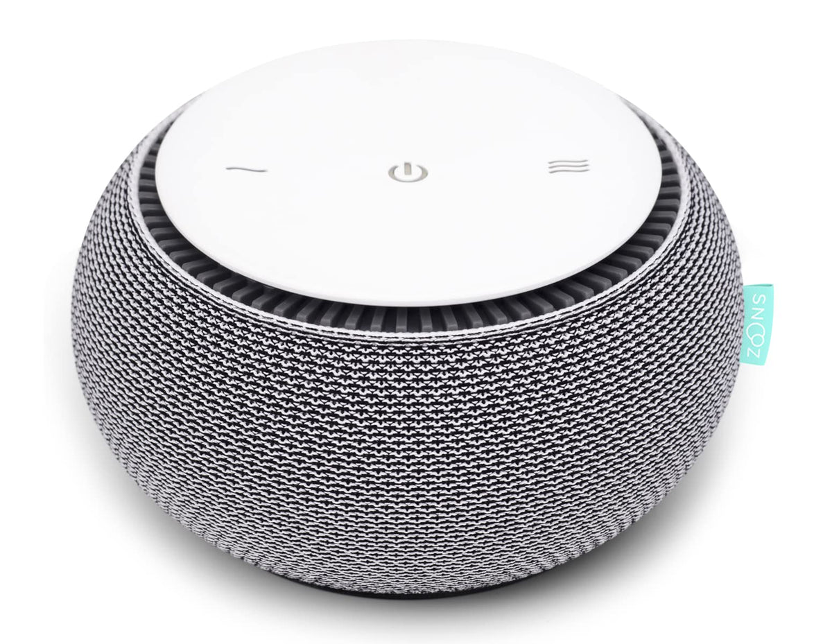 Snooz Smart White Noise Sound Machine - Real Fan Inside For Non-Looping White Noise, Sleep Aid For Adults, Travel, Sleeping, Bed