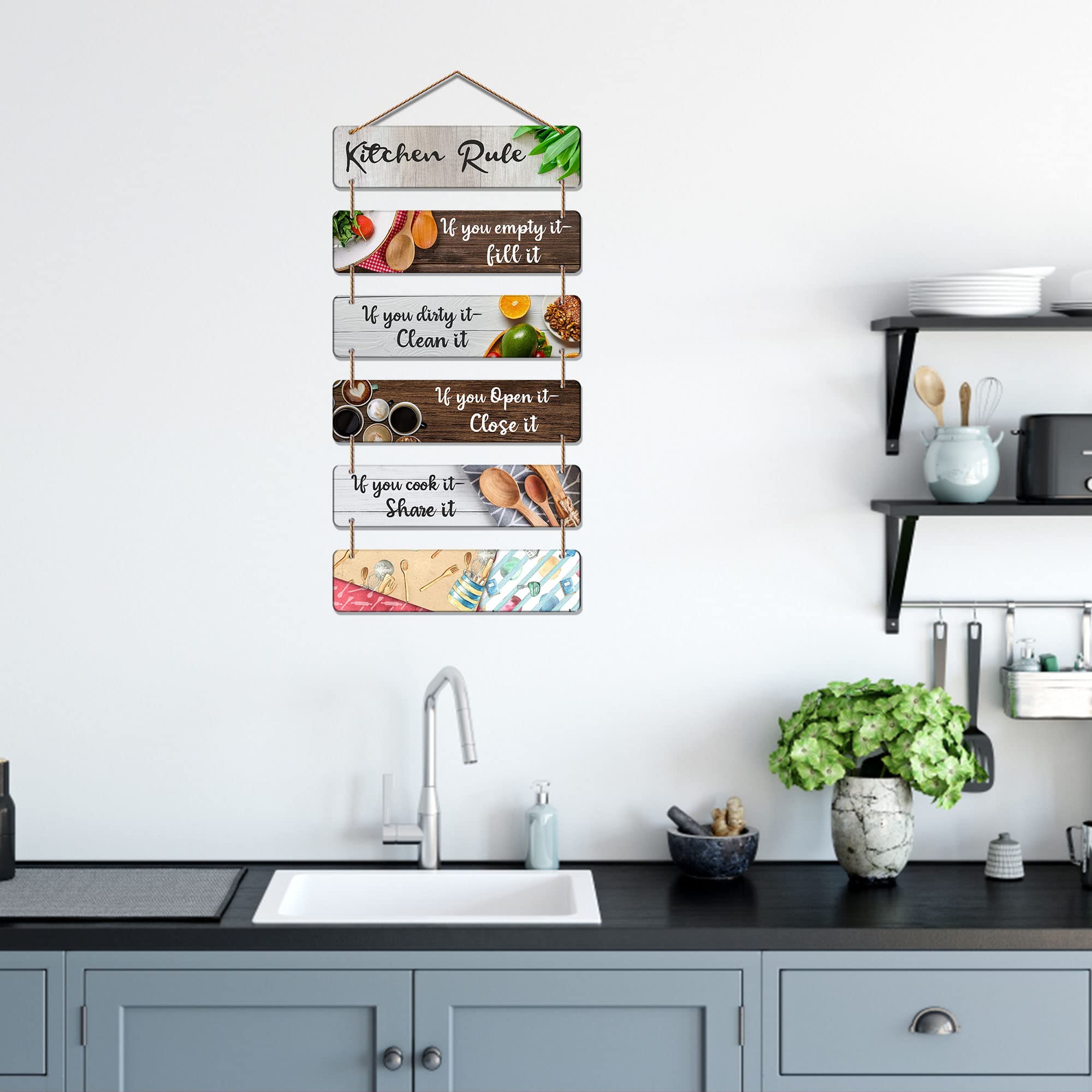 Artvibes Decorative Wall Hanging Decoration item for Kitchen | Bedroom | Living Room | Home Decor | Gifts | Kitchen Quotes items