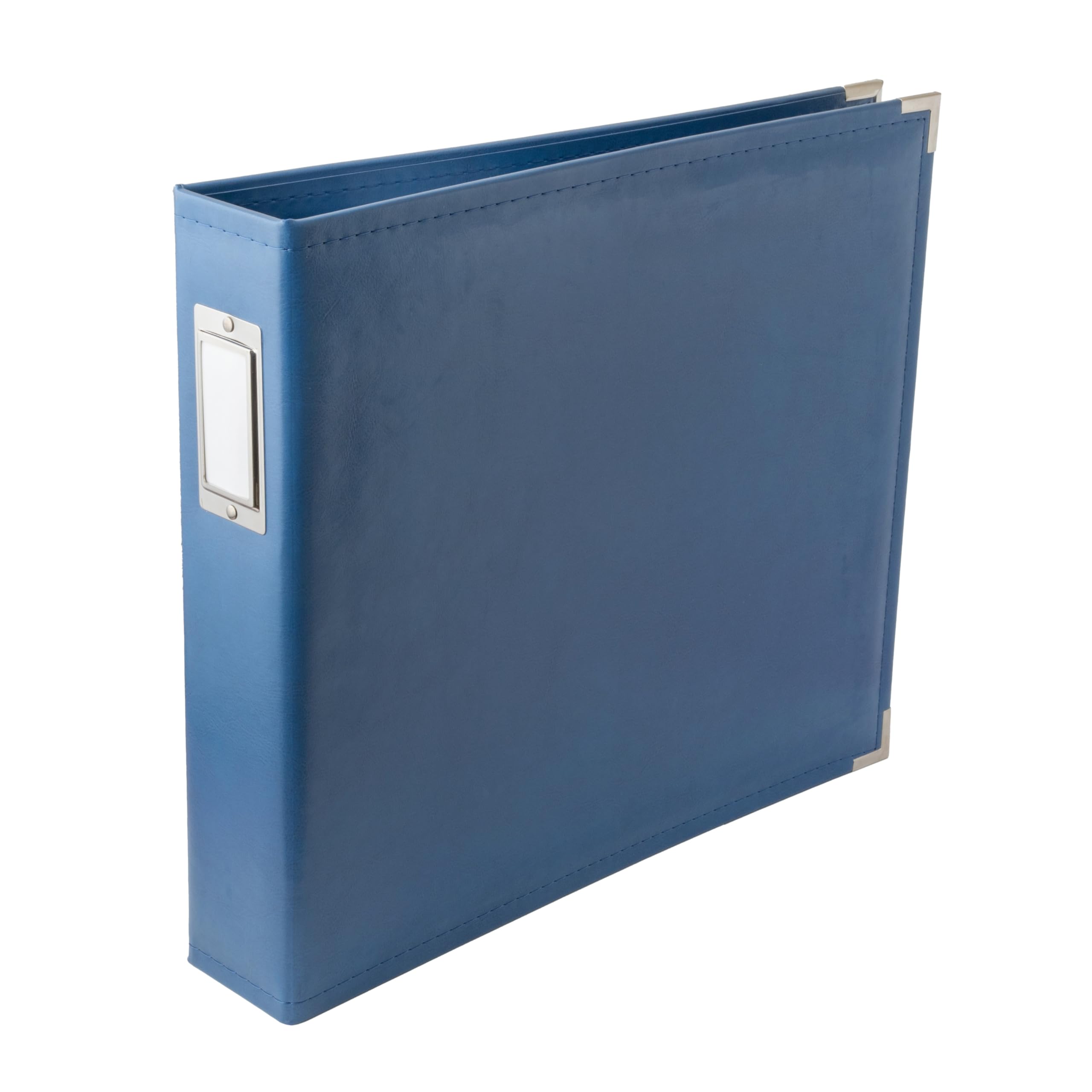 We R Memory Keepers 12x12 Photo Album Country Blue Protect Memories & Photos, Acid-free Leather, Snag-free Rings, Includes 5 Pag