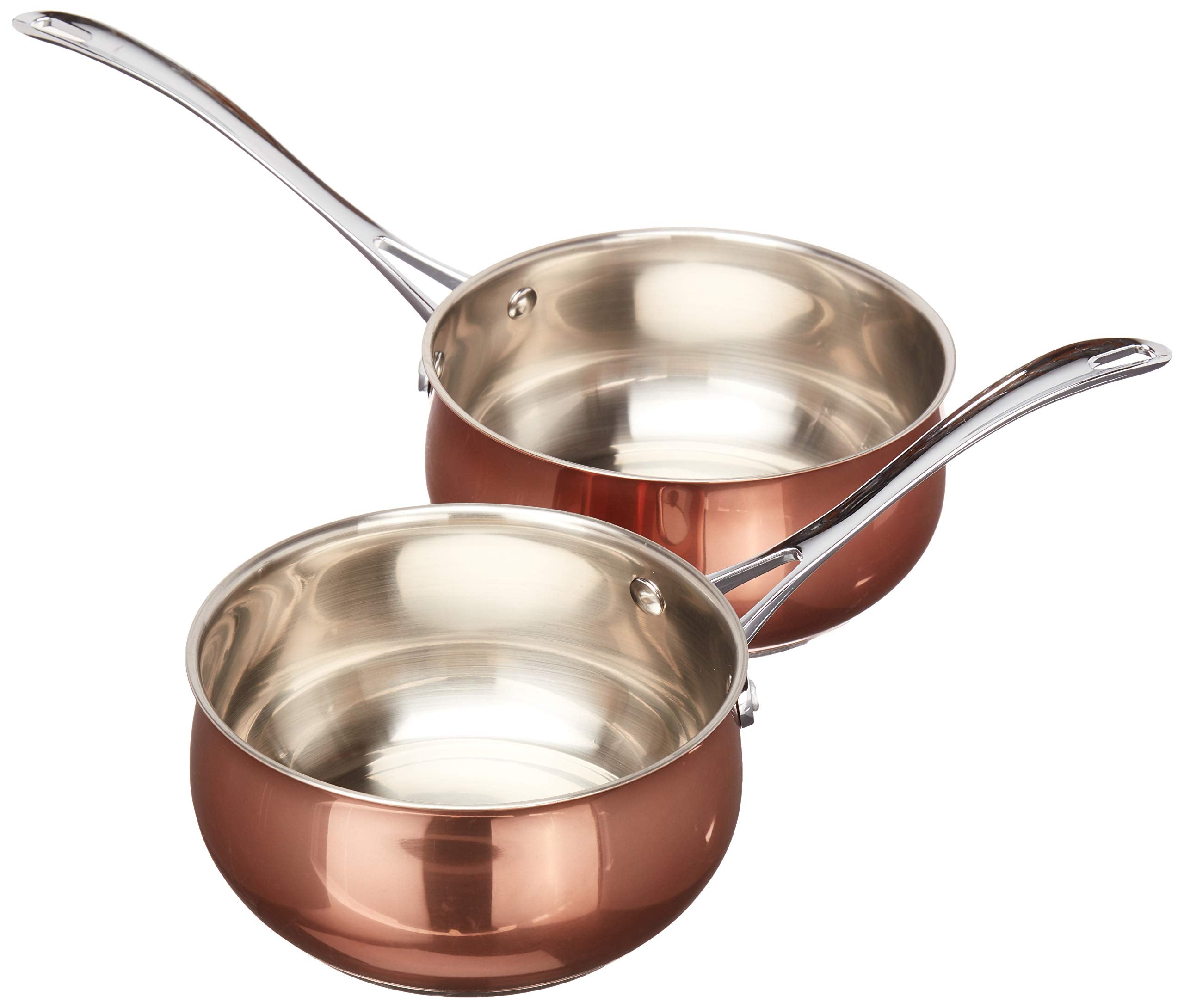 Oster Carabello 9 Pc Copper Colored Stainless Steel Cookware Set, Tempered Glass Lids