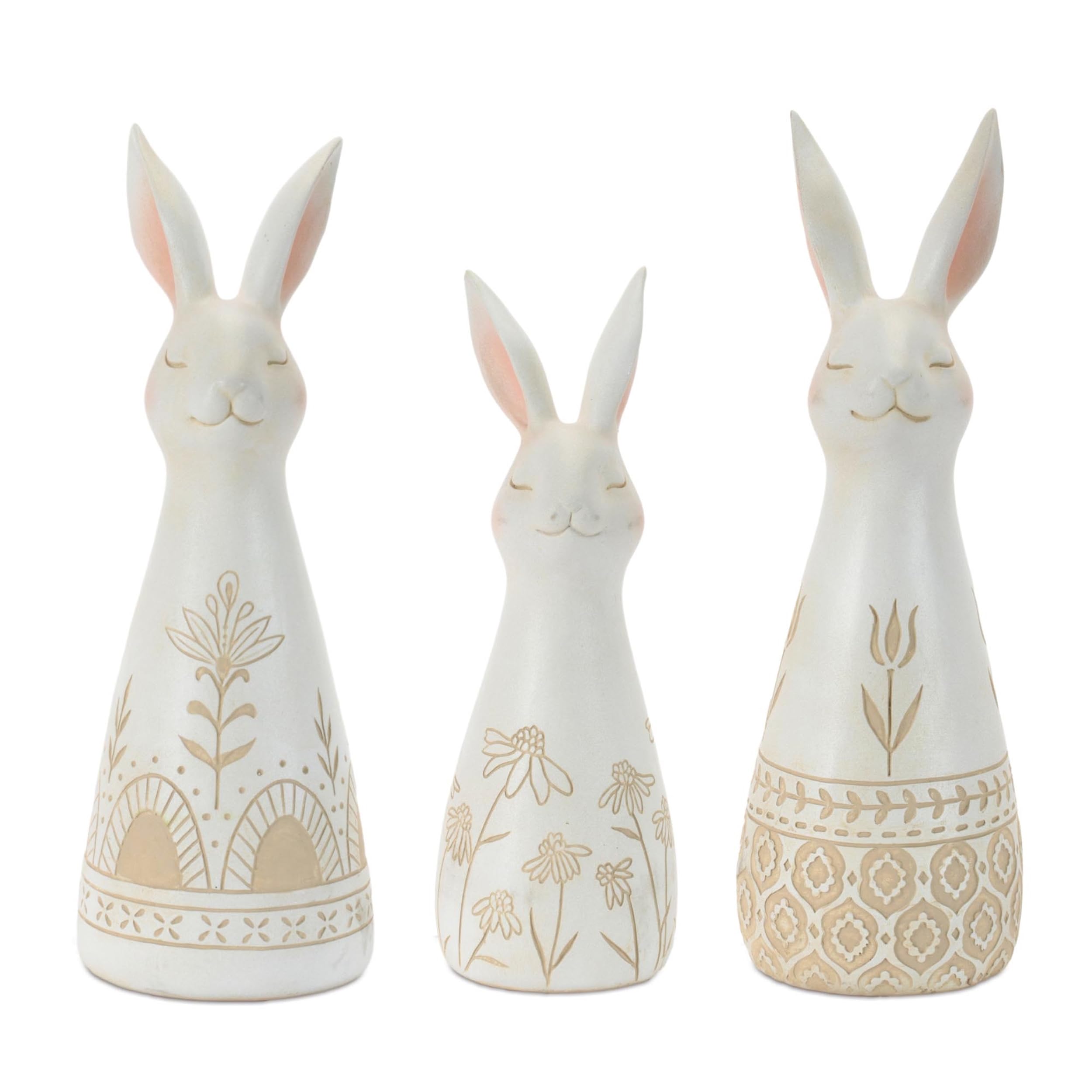 Rabbit (Set of 3) 8.25H, 10H Resin