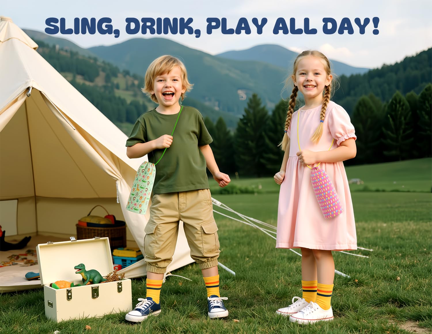 12 oz Kids Stainless Steel Water Bottle: 2-in-1 Straw Spout Lid, Leakproof, BPA-Free, Easy Clean, Keep Cold 24H, Insulated Cup w