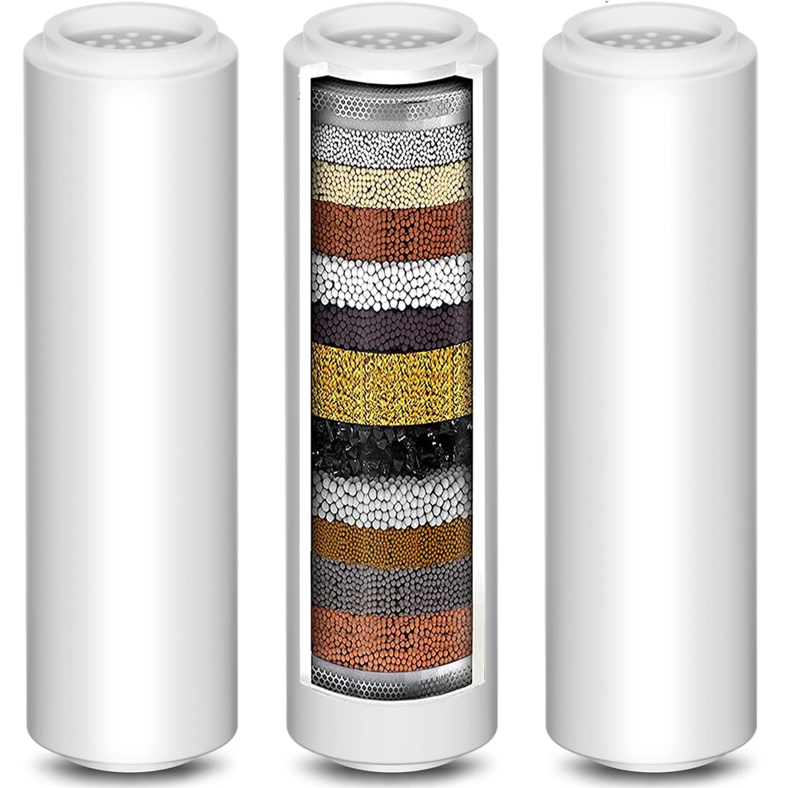 Replacement Shower Filter For Handheld Shower Head, 3 Pack 15 Stage Filter For Hard Water Remove Chlorine And Harmful Substances