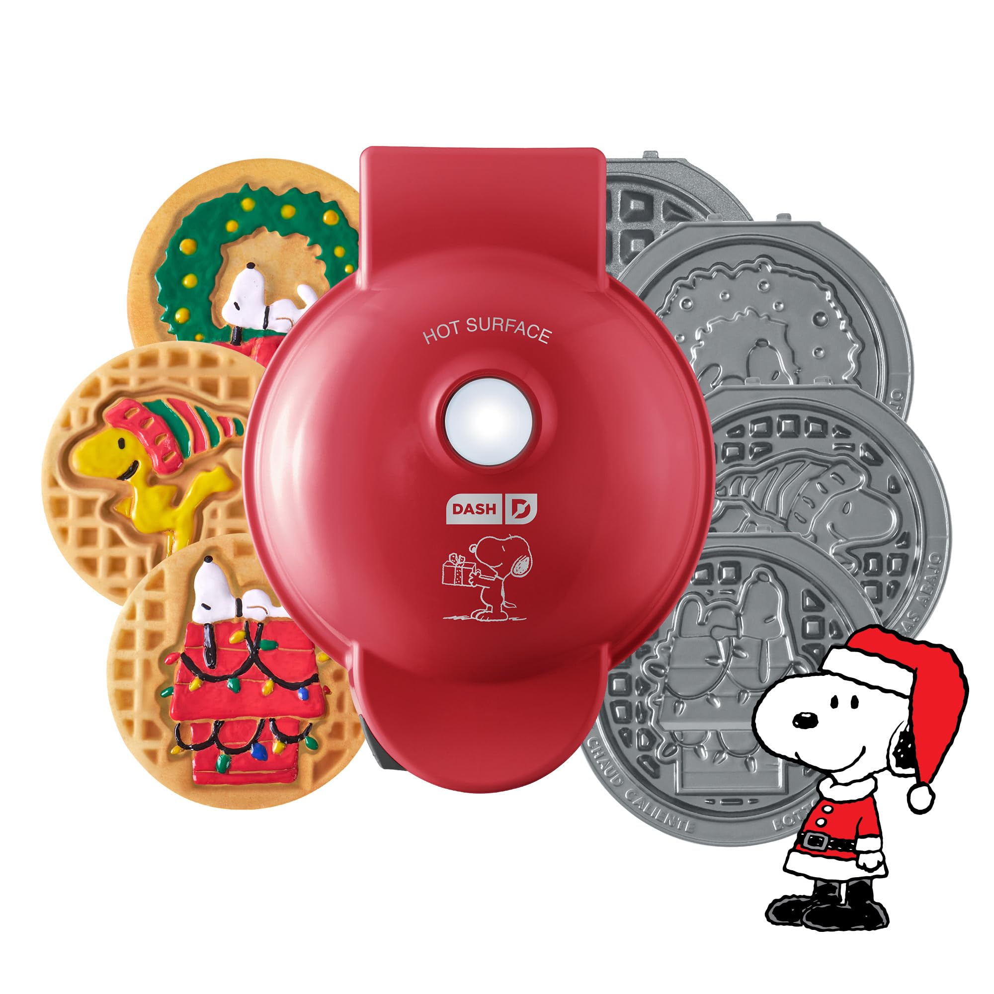 Peanuts x Dash MultiMaker Mini Maker System (4 Plates: Wreath, Snoopy House, Woodstock)