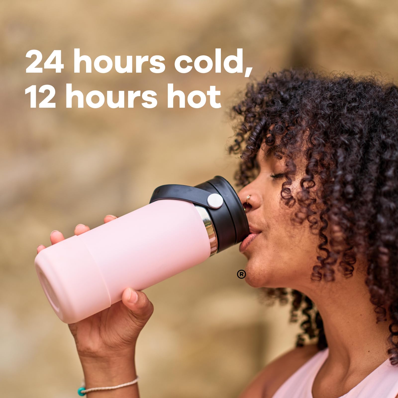 Hydro Flask 20 Oz Wide Mouth Flex Sip Lid Fossil